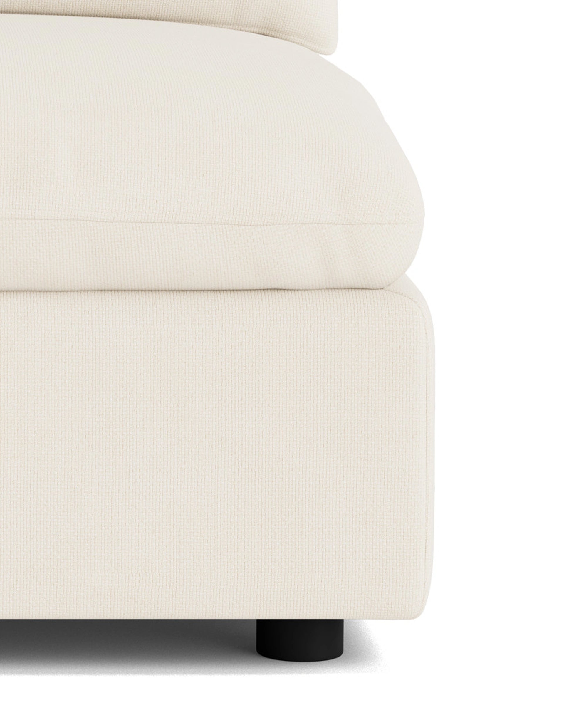 Melt Armless Middle Sofa Module - Fossil Vanilla