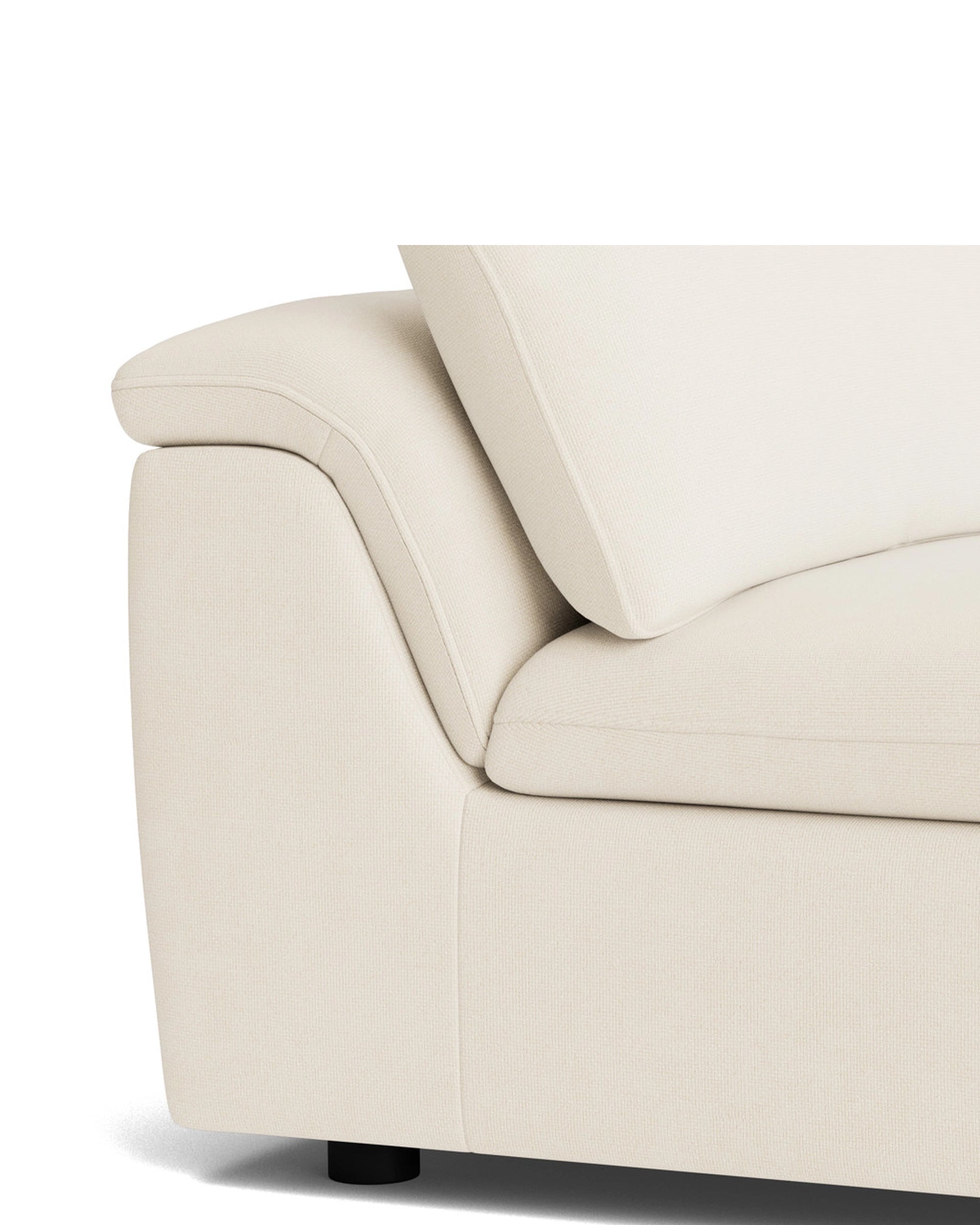 Melt Armless Middle Sofa Module - Fossil Vanilla