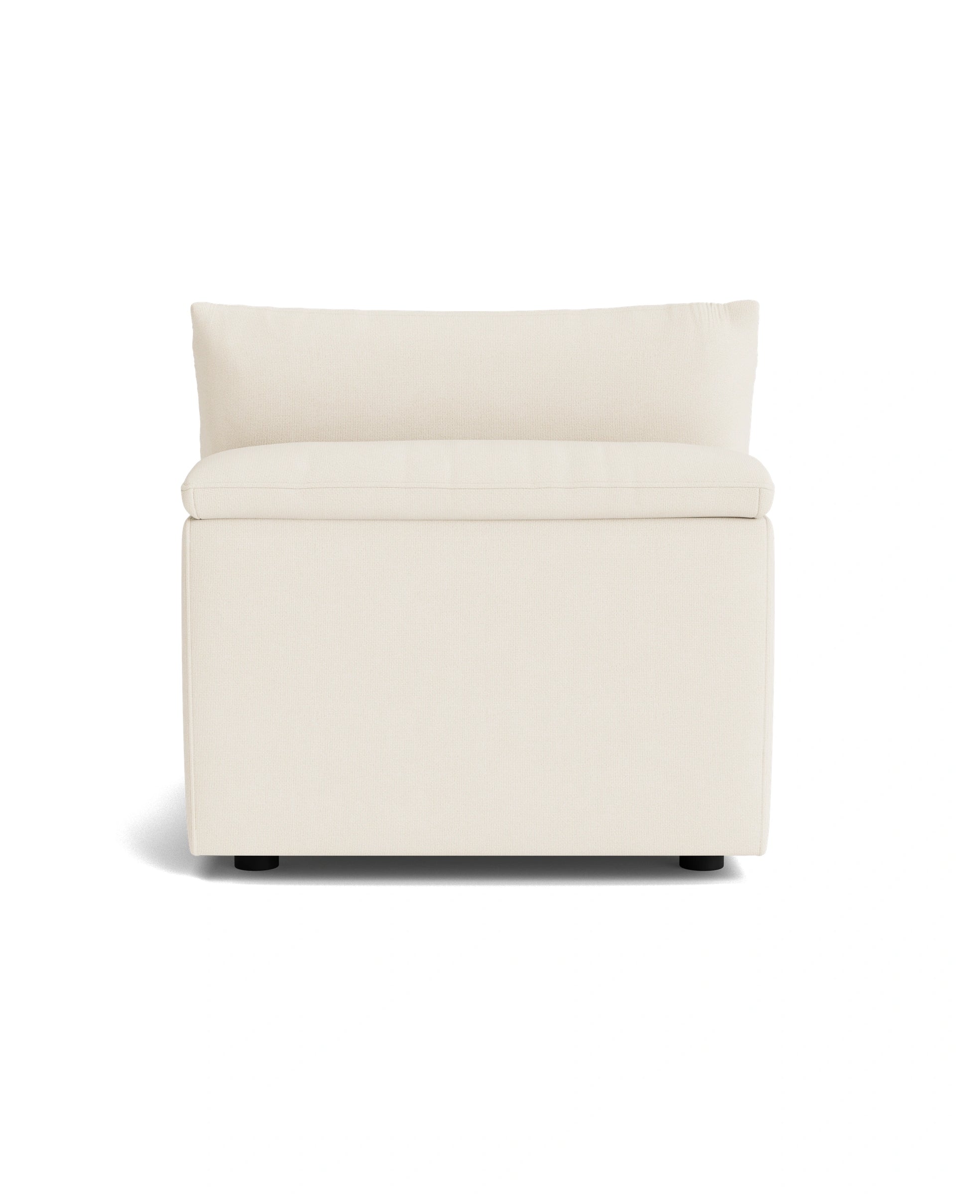 Melt Armless Middle Sofa Module - Fossil Vanilla