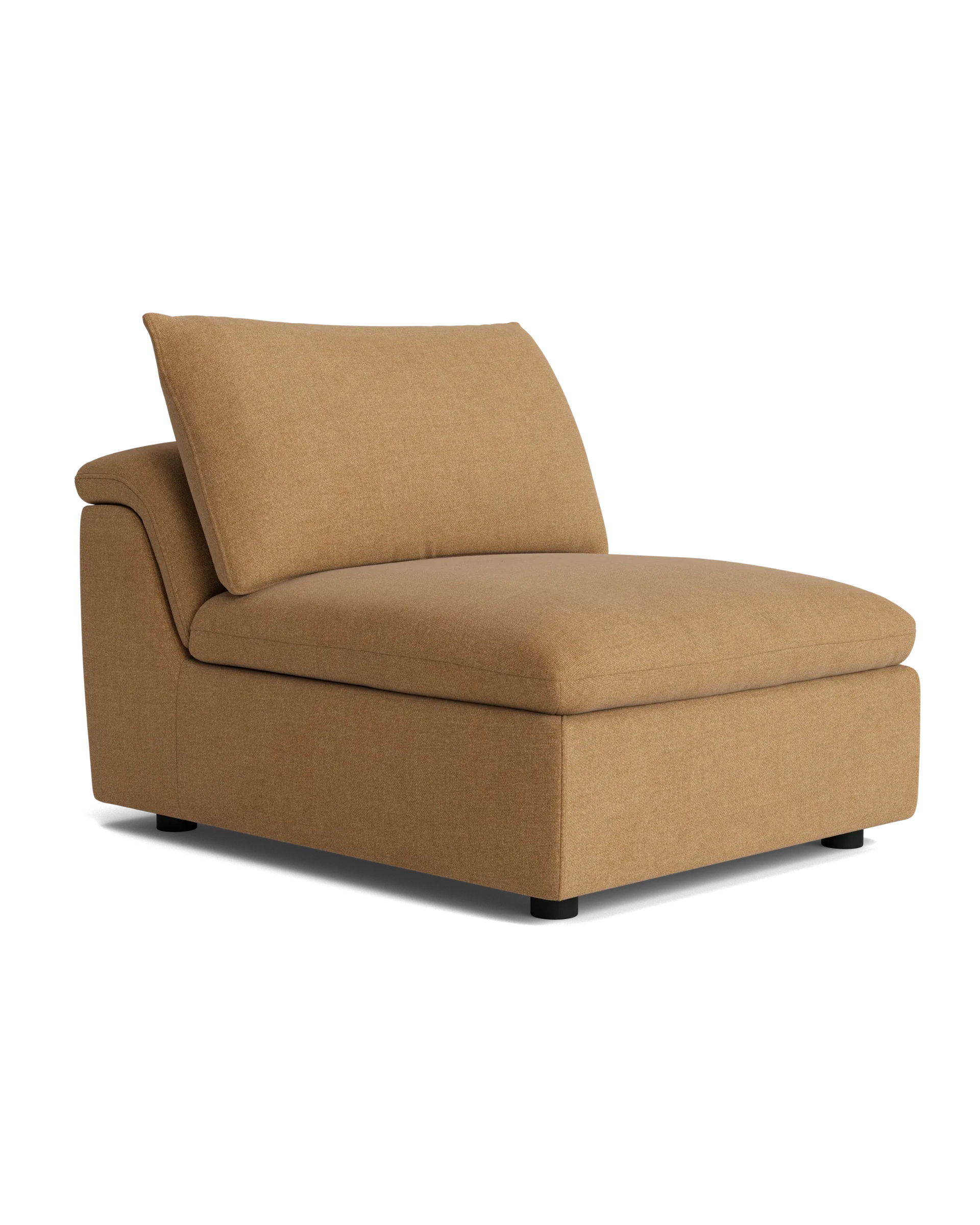 Melt Armless Middle Sofa Module - Fossil Fawn