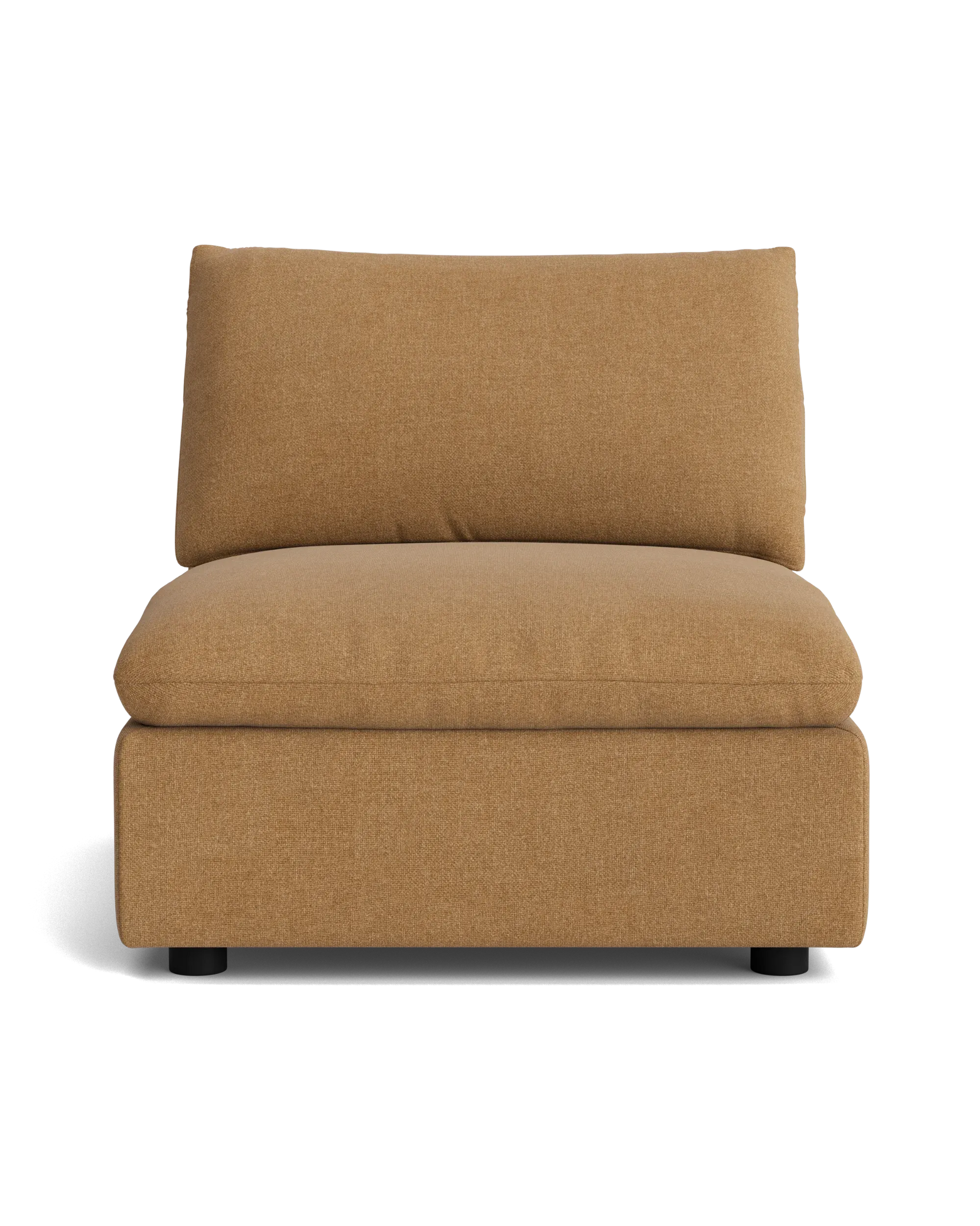 Melt Armless Middle Sofa Module - Fossil Fawn