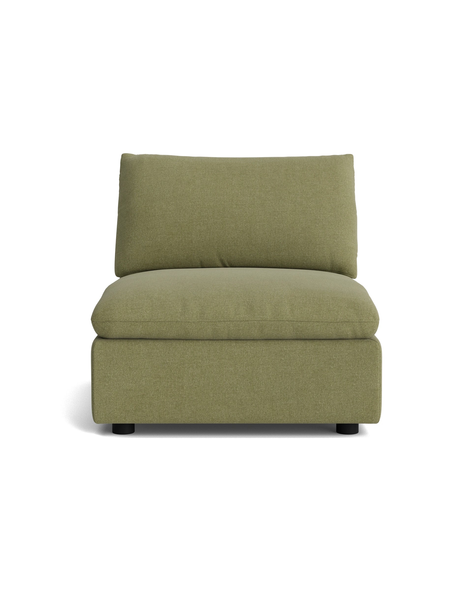 Melt Armless Middle Sofa Module - Fossil Eucalyptus
