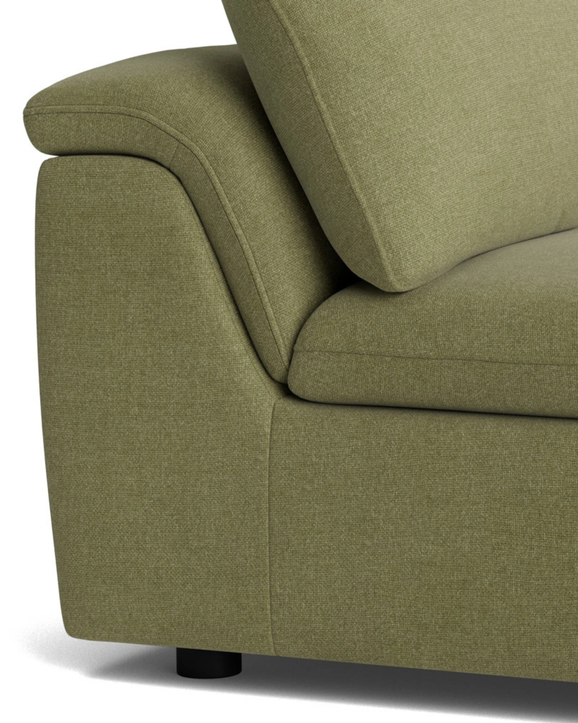 Melt Armless Middle Sofa Module - Fossil Eucalyptus