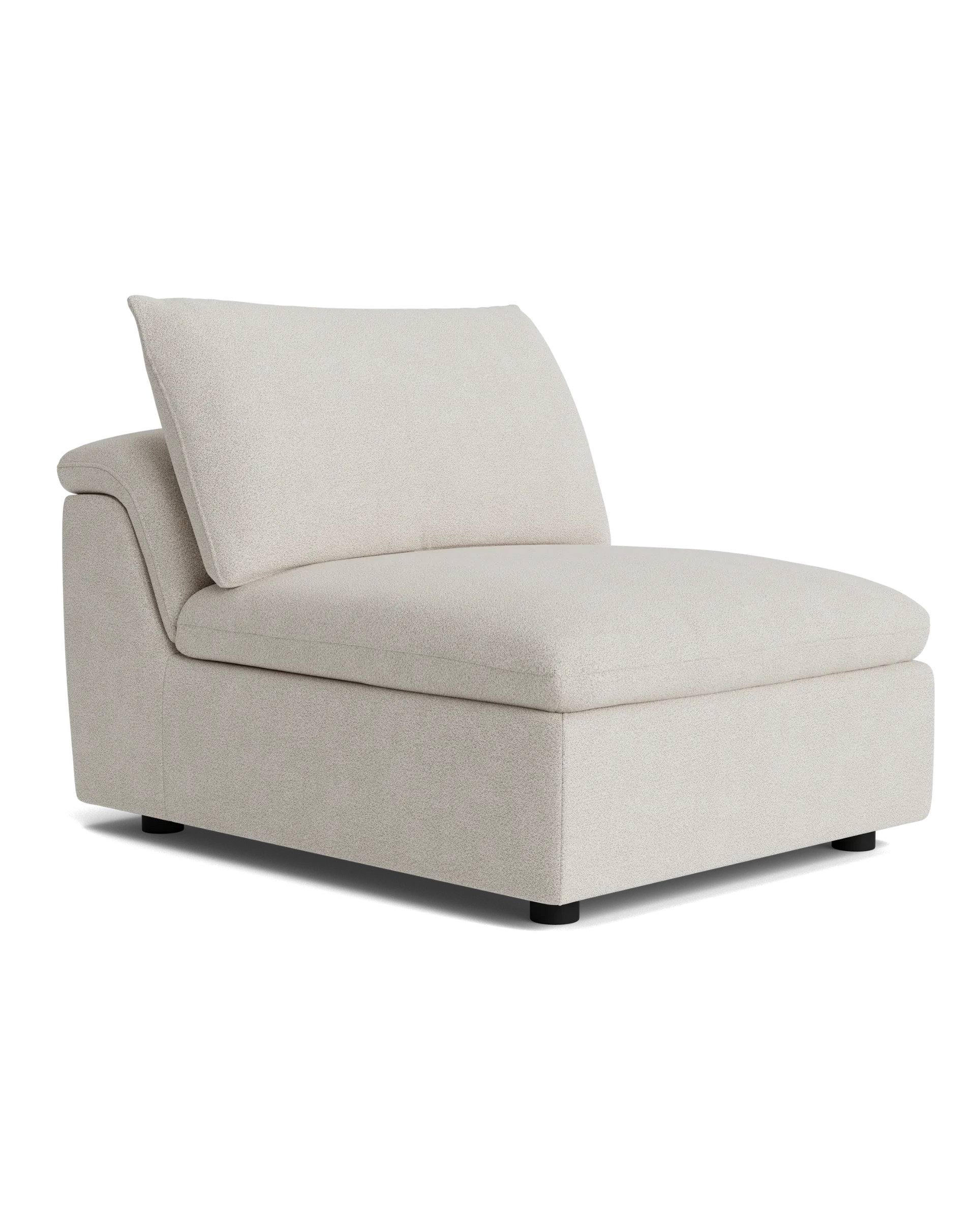 Melt Armless Middle Sofa Module - Tate Biscotti