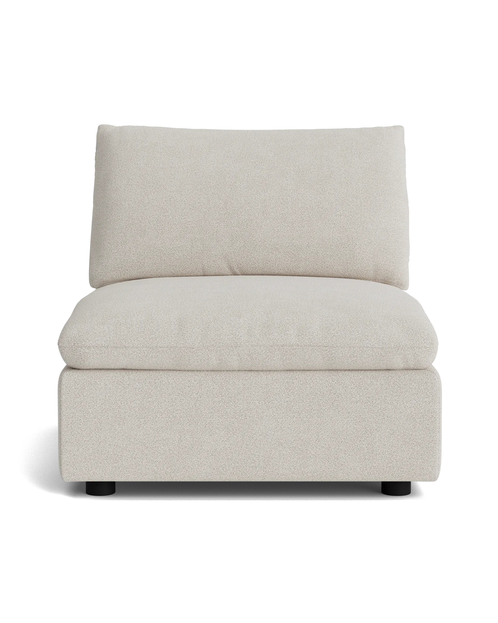 Melt Armless Middle Sofa Module - Tate Biscotti