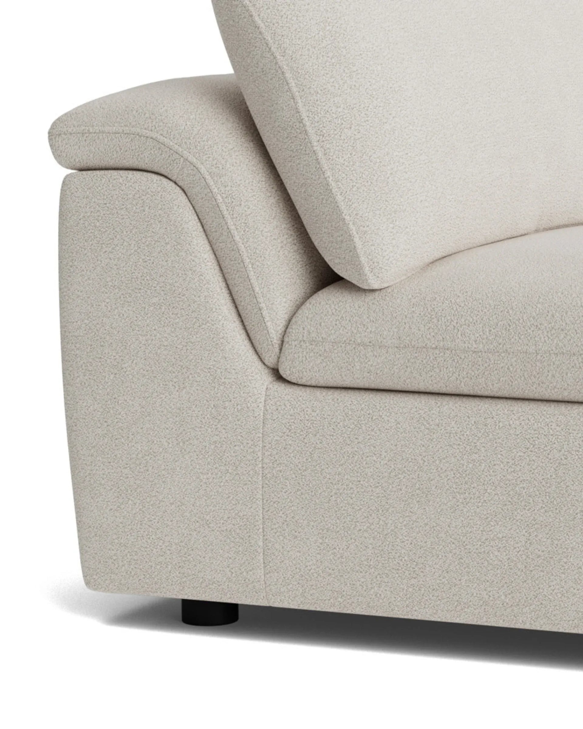 Melt Armless Middle Sofa Module - Tate Biscotti