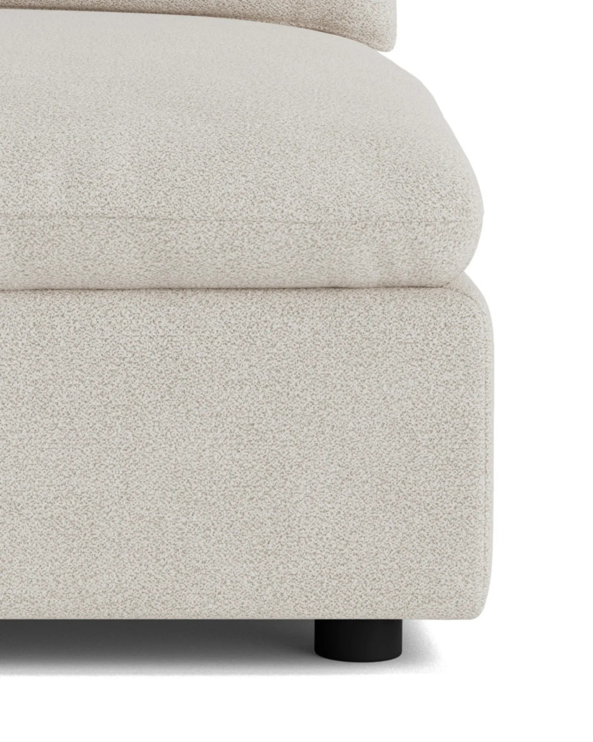 Melt Armless Middle Sofa Module - Tate Biscotti