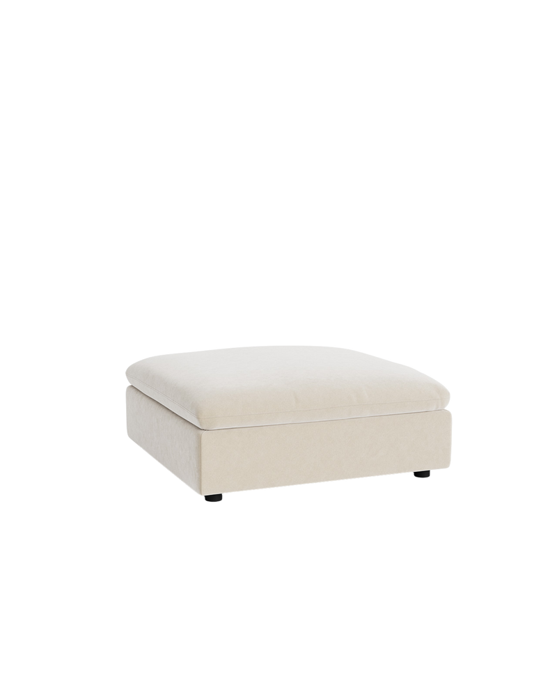 Melt Ottoman - Eden Ecru