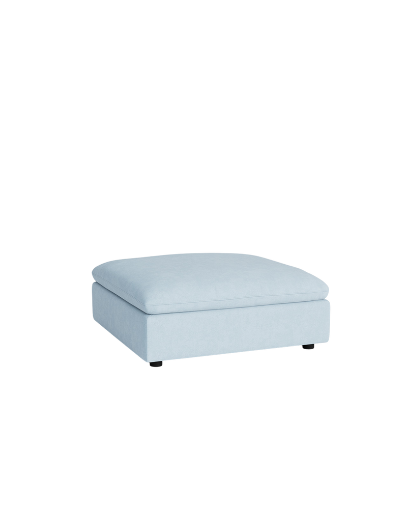 Melt Ottoman - Fossil Powder Blue