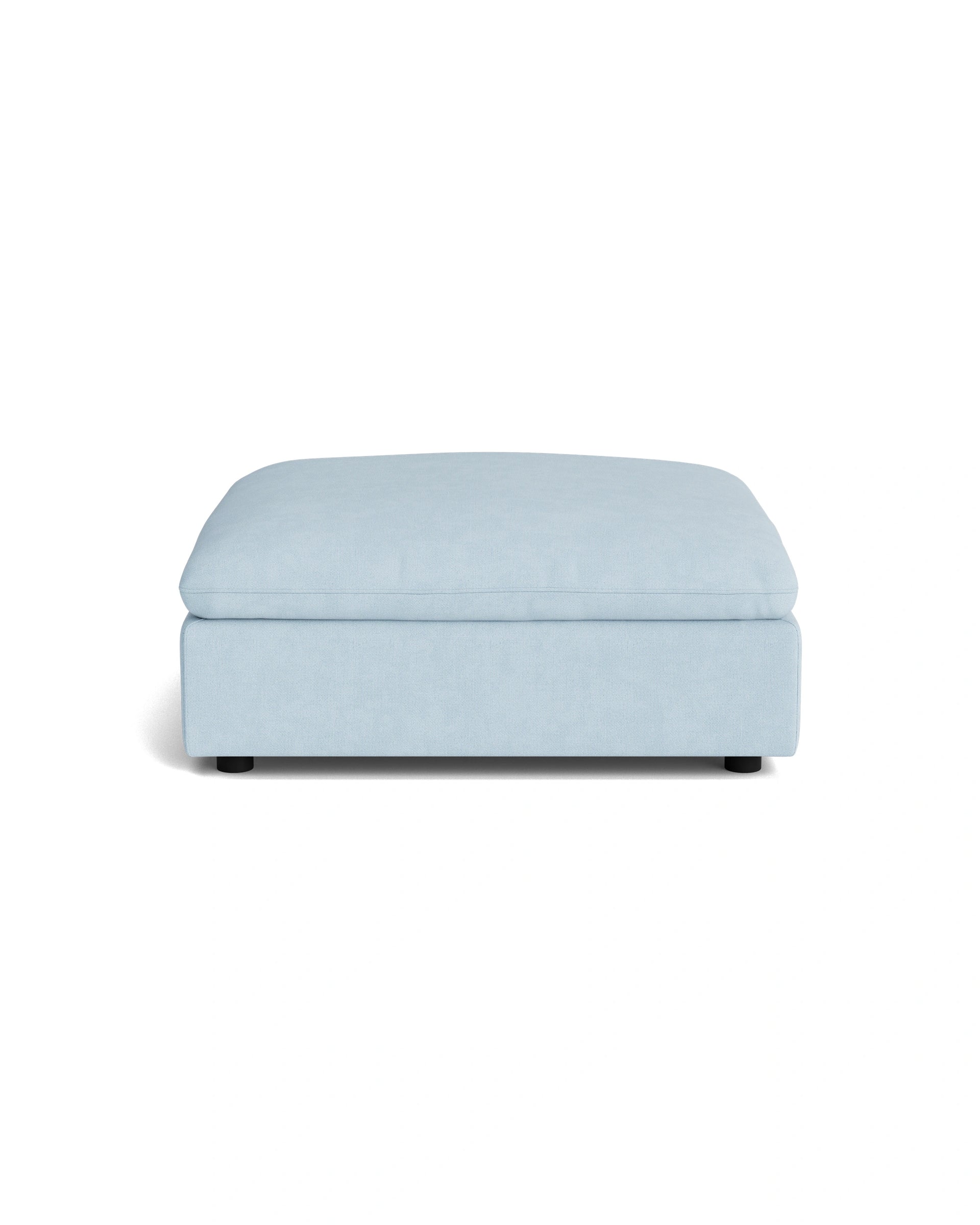 Melt Ottoman - Fossil Powder Blue
