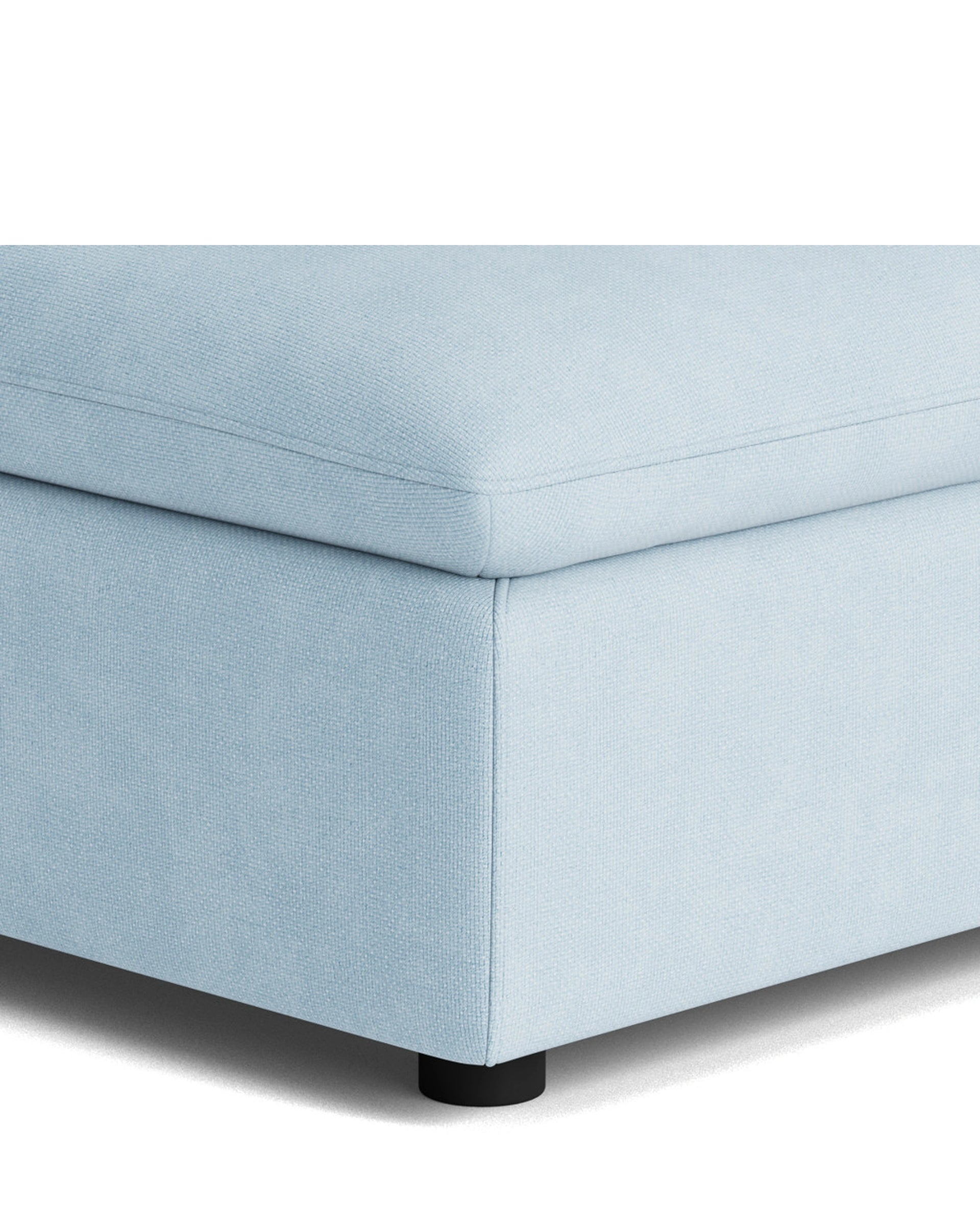Melt Ottoman - Fossil Powder Blue