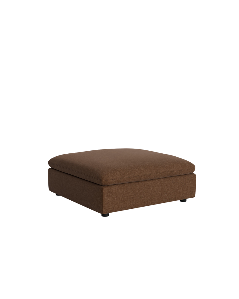 Melt Ottoman - Fossil Chocolate