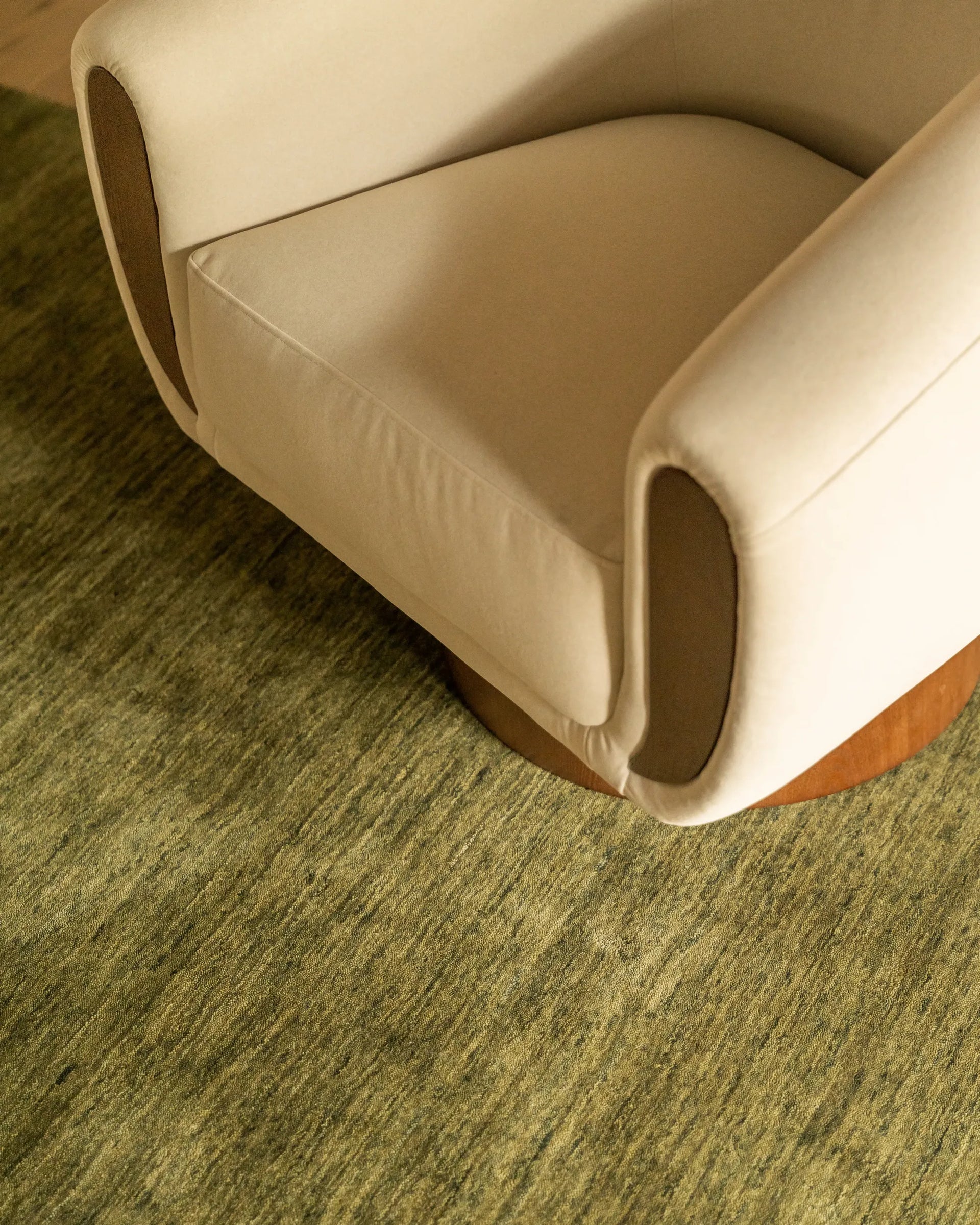 Draper Swivel Armchair - Eden Ecru