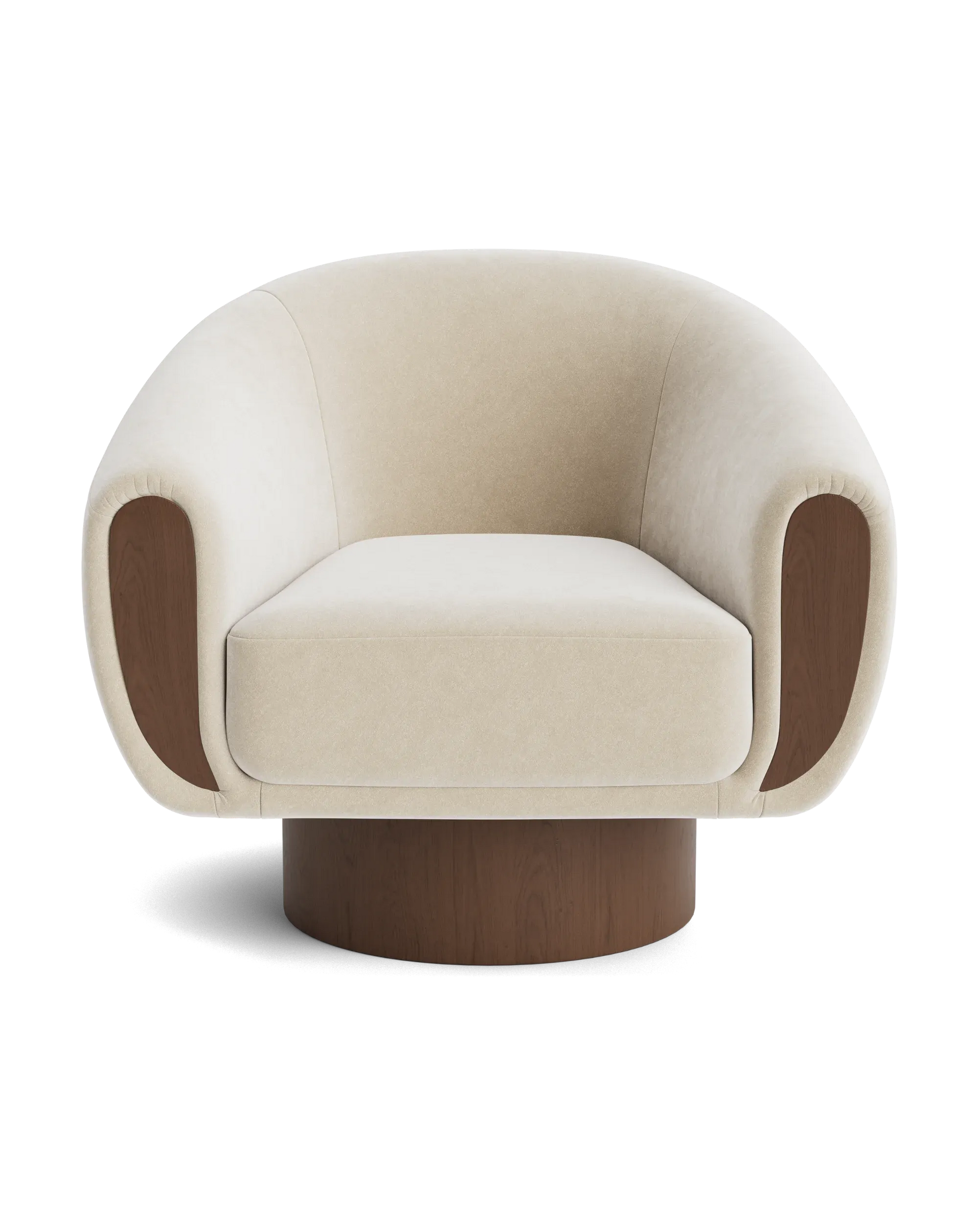 Draper Swivel Armchair - Eden Ecru