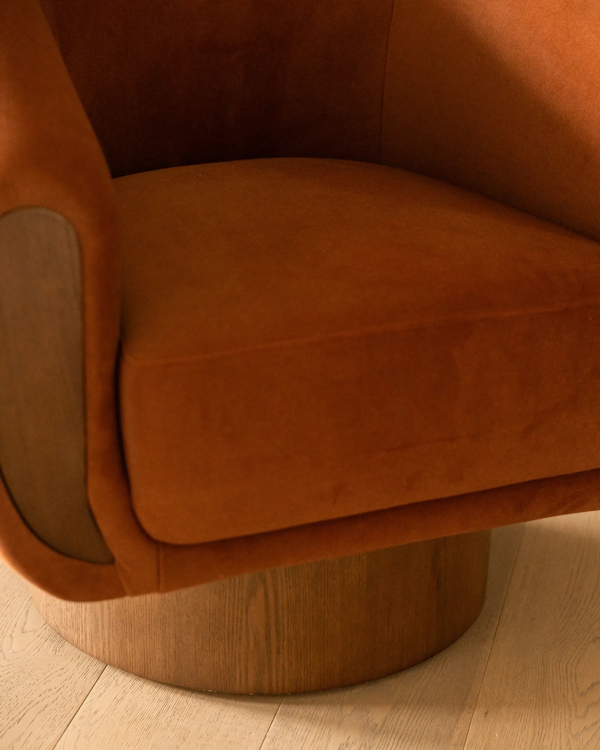 Draper Swivel Armchair - Eden Brick