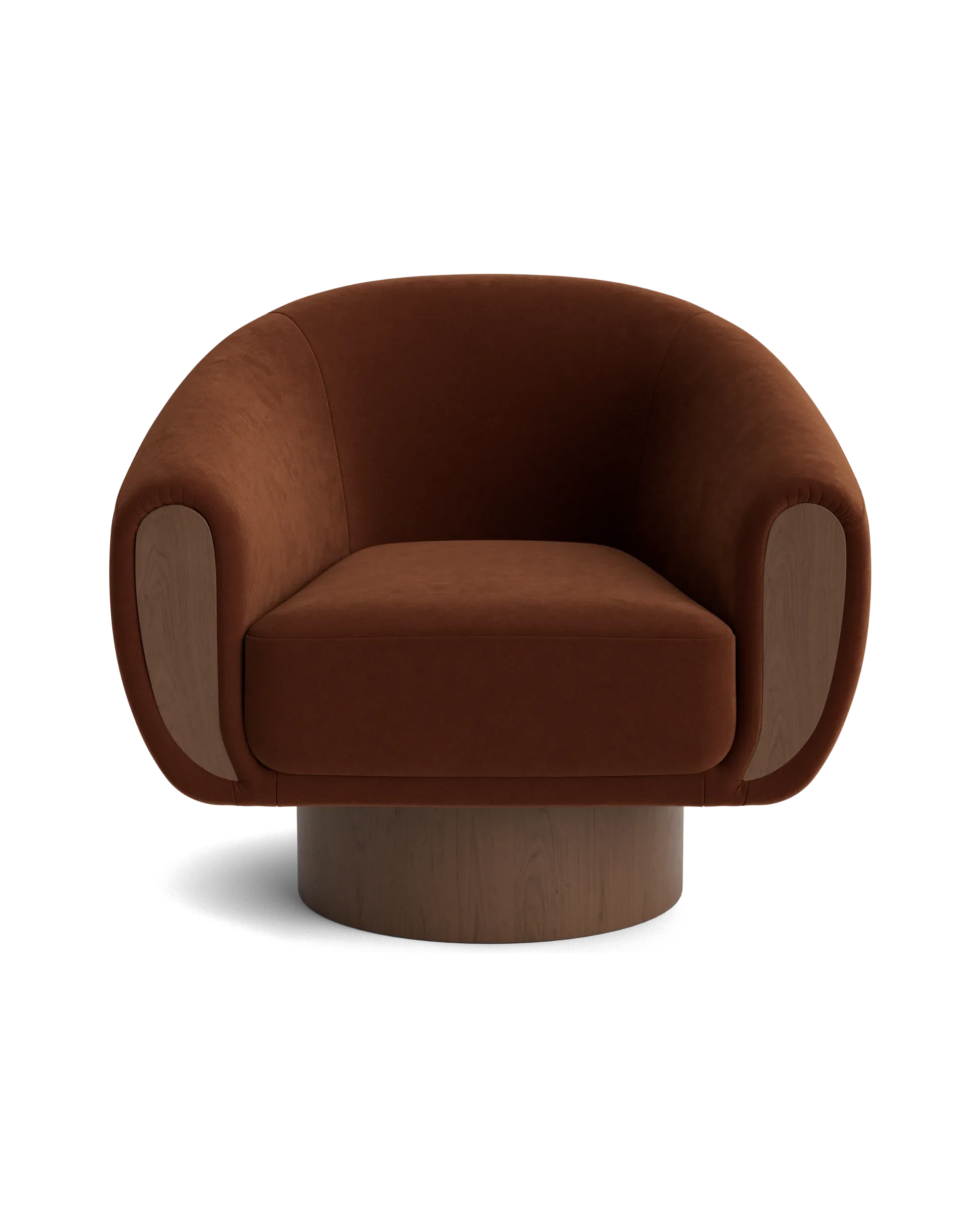 Draper Swivel Armchair - Eden Brick