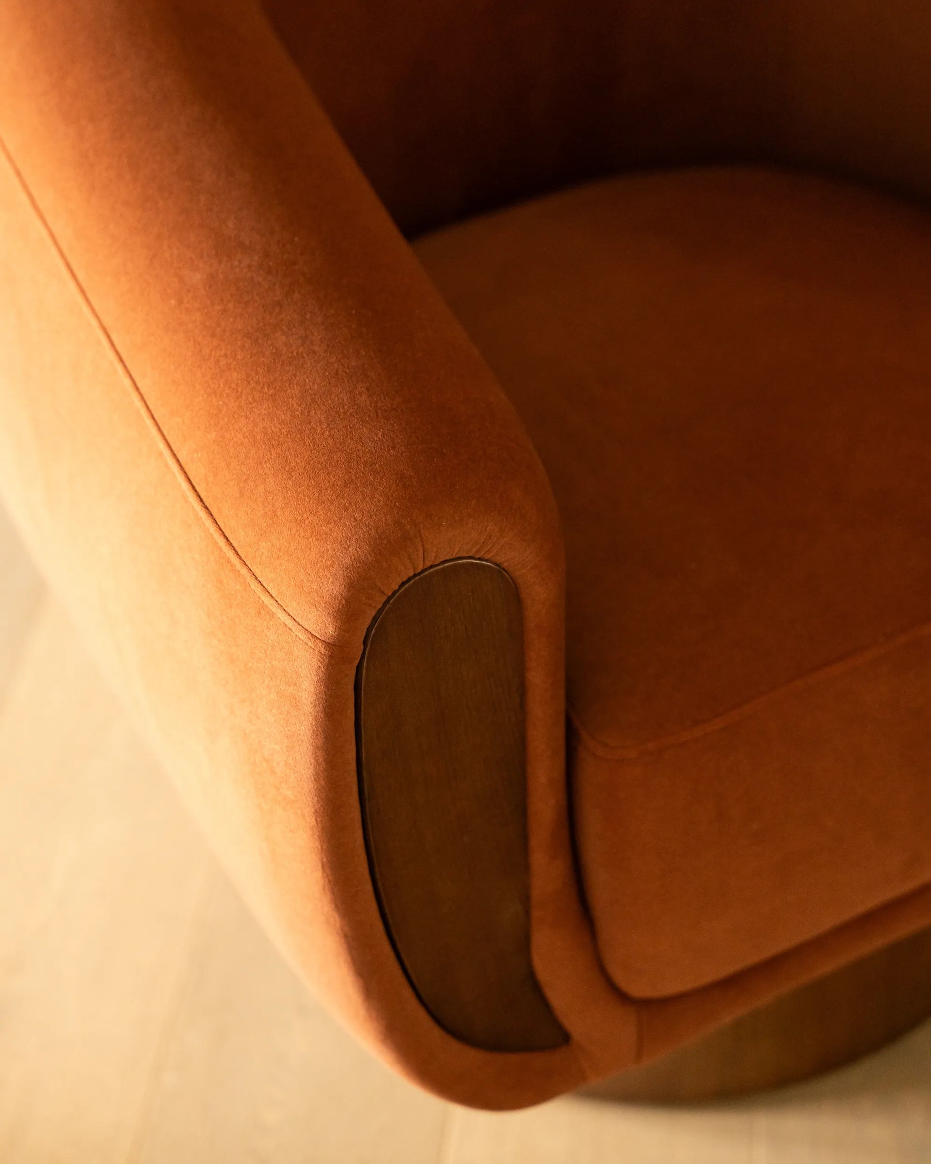 Draper Swivel Armchair - Eden Brick