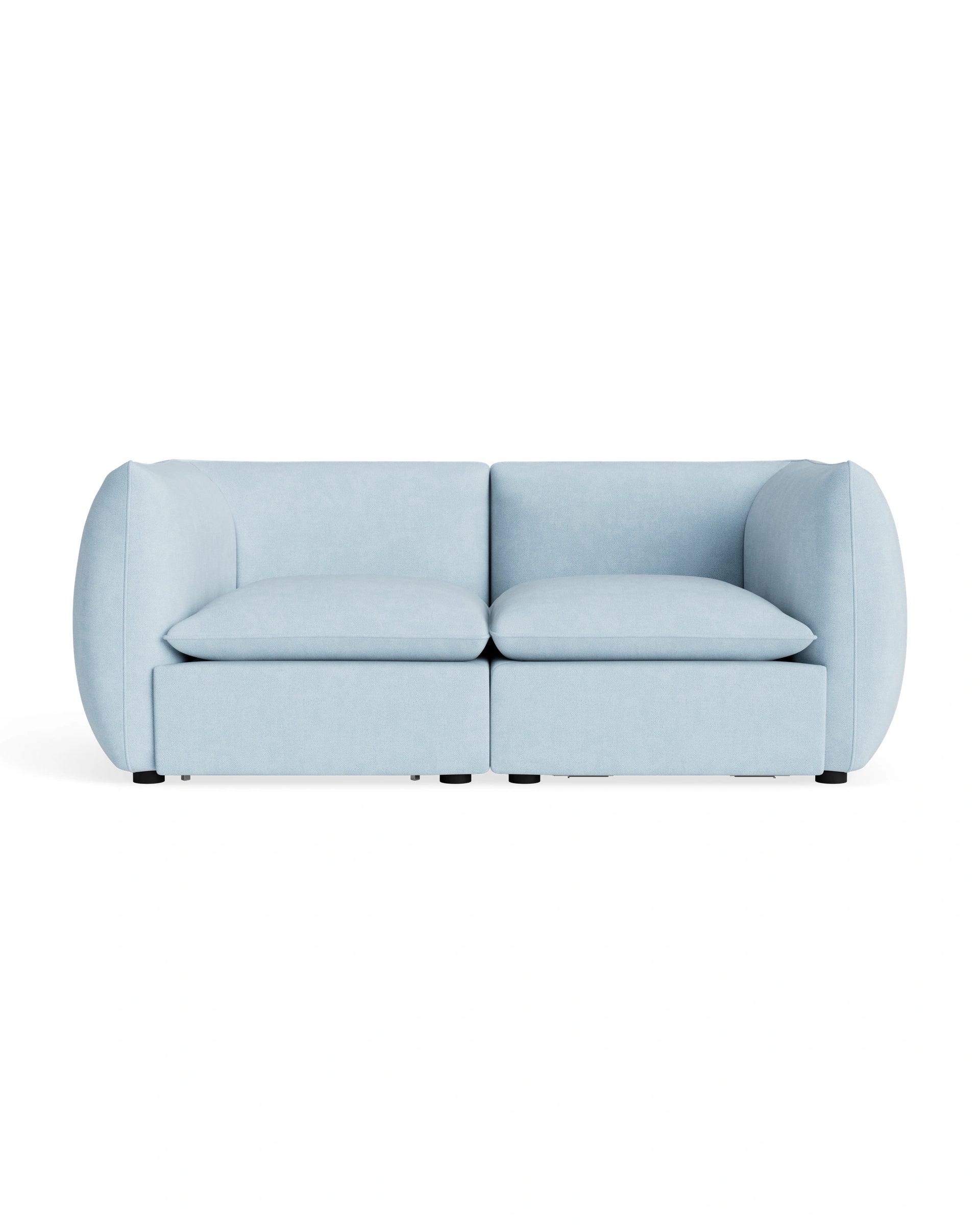 Muro 3 Seater Sofa - Fossil Powder Blue