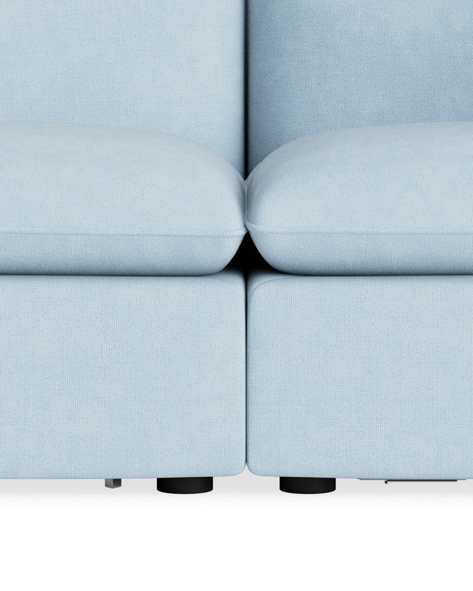 Muro 3 Seater Sofa - Fossil Powder Blue