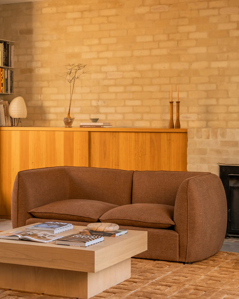 Muro 3 Seater Sofa - Fossil Chocolate