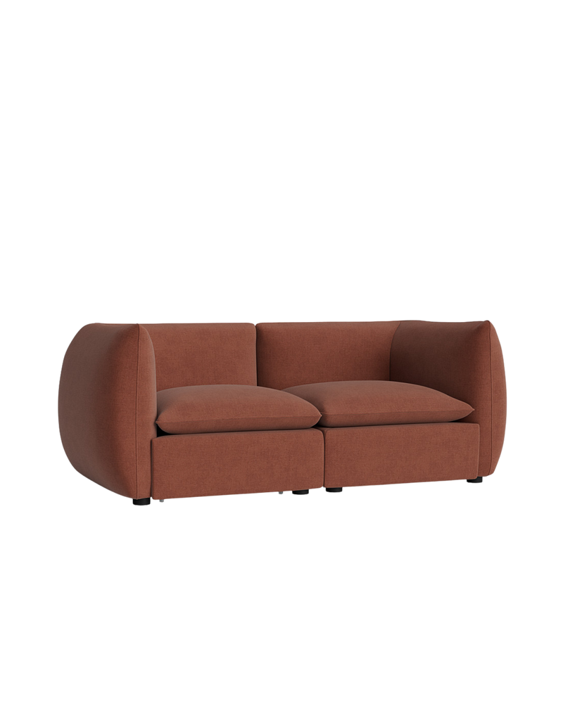 Muro 3 Seater Sofa - Silas Cherry