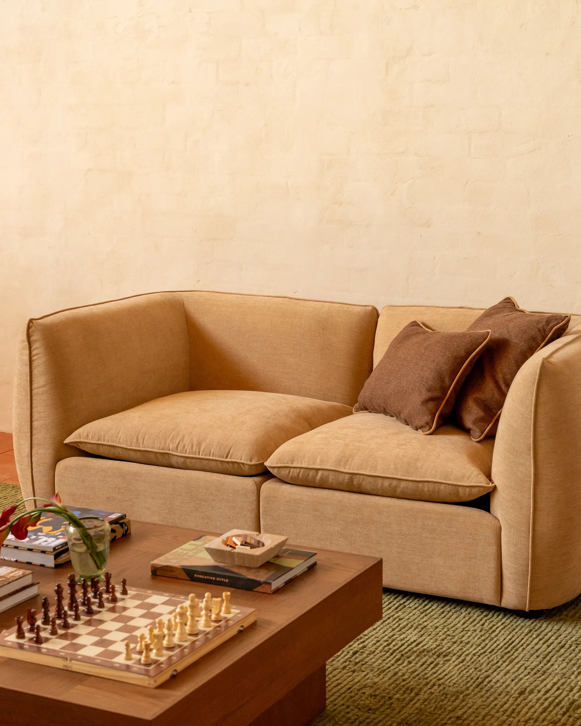 Muro 3 Seater Sofa - Silas Honey