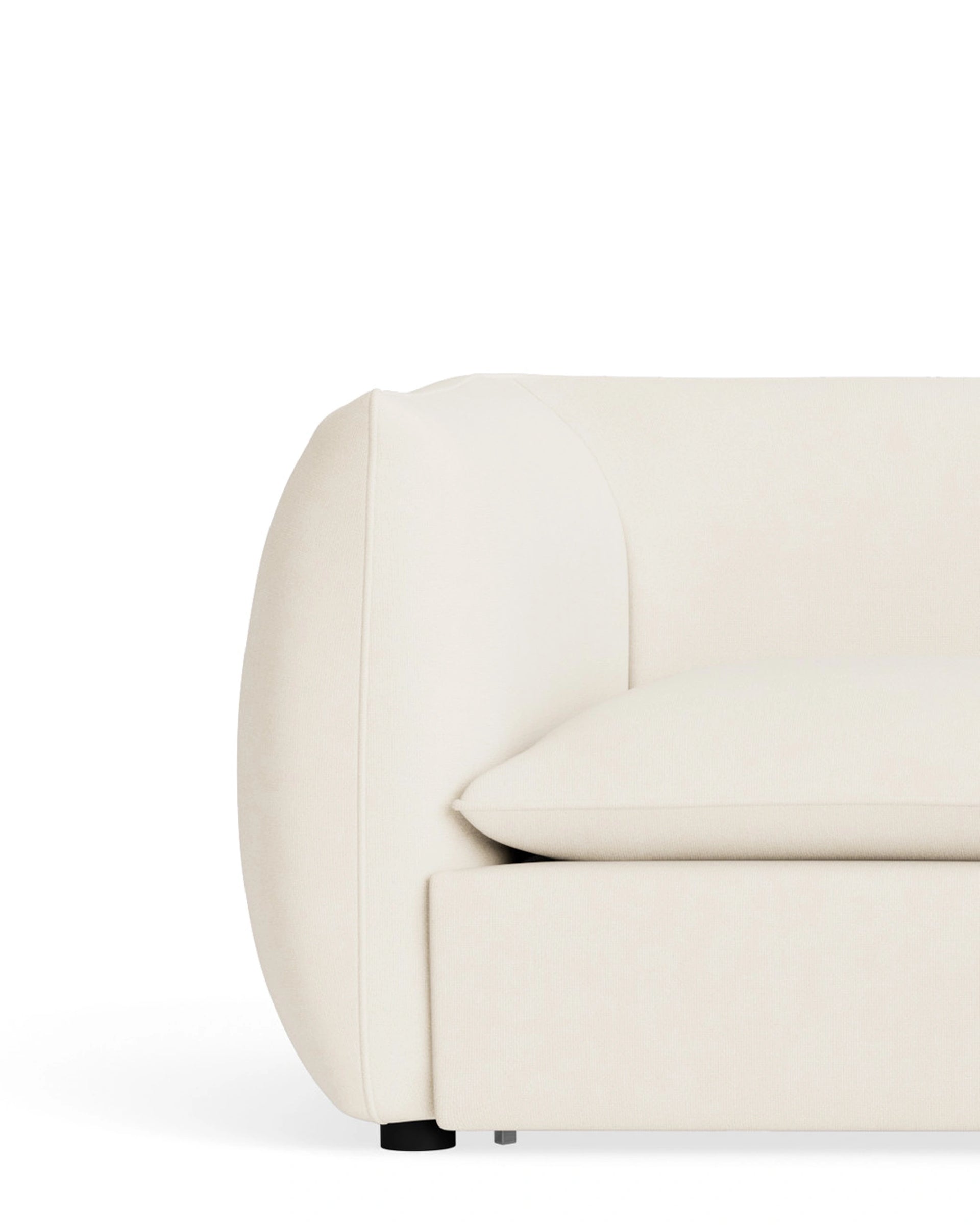 Muro 4 Seater Chaise Sofa - Fossil Vanilla