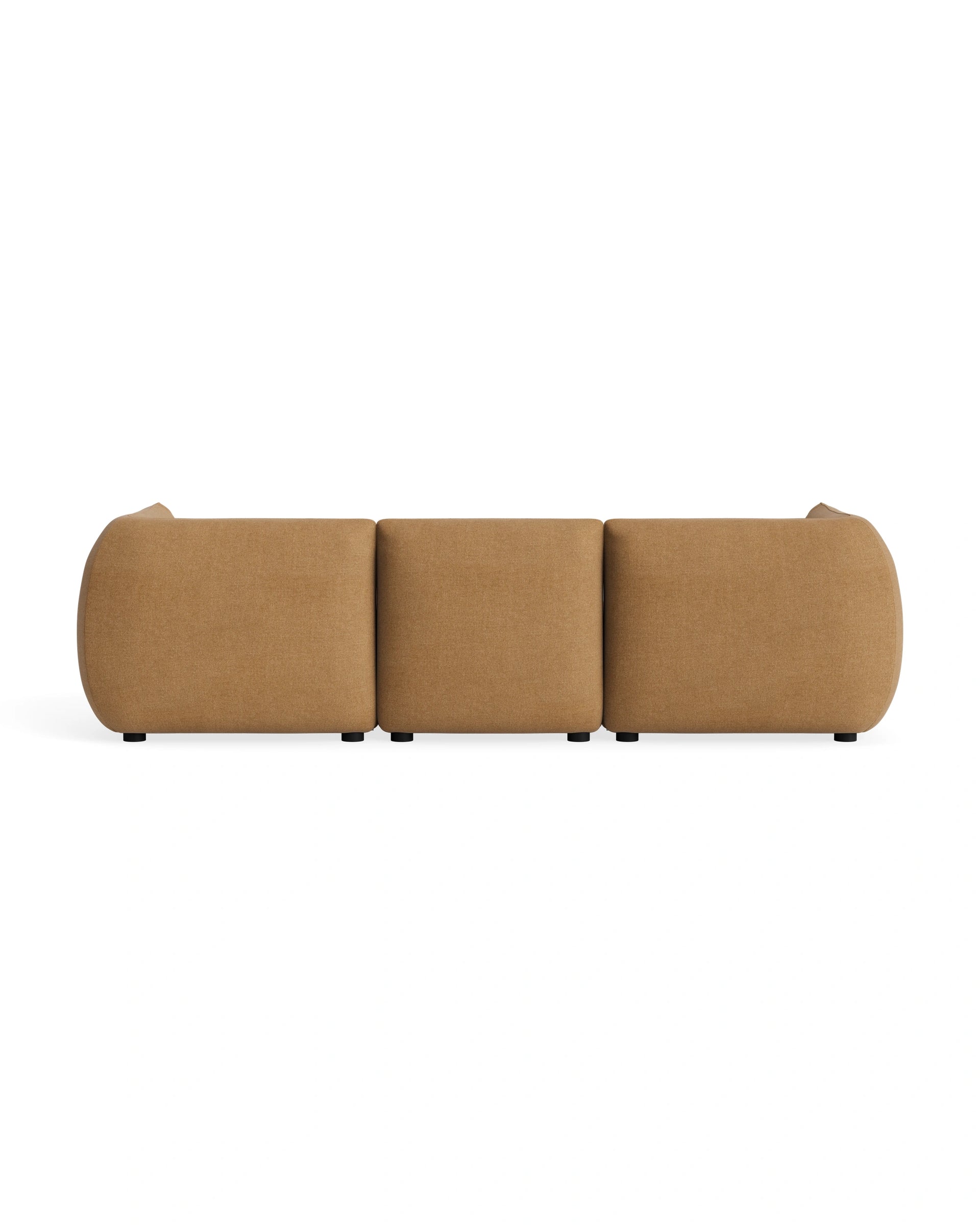 Muro 4 Seater Chaise Sofa - Fossil Fawn