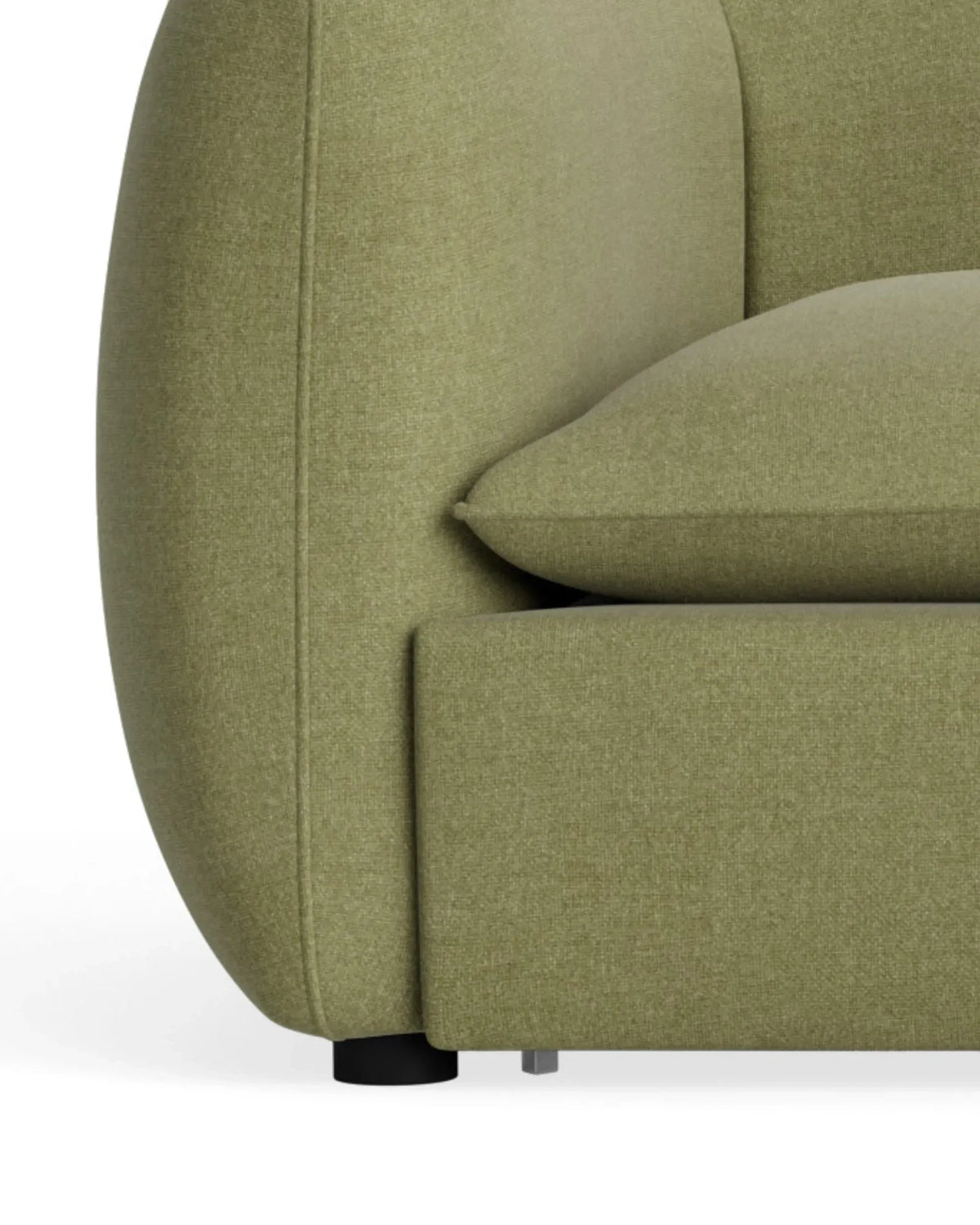Muro 4 Seater Chaise Sofa - Fossil Eucalyptus