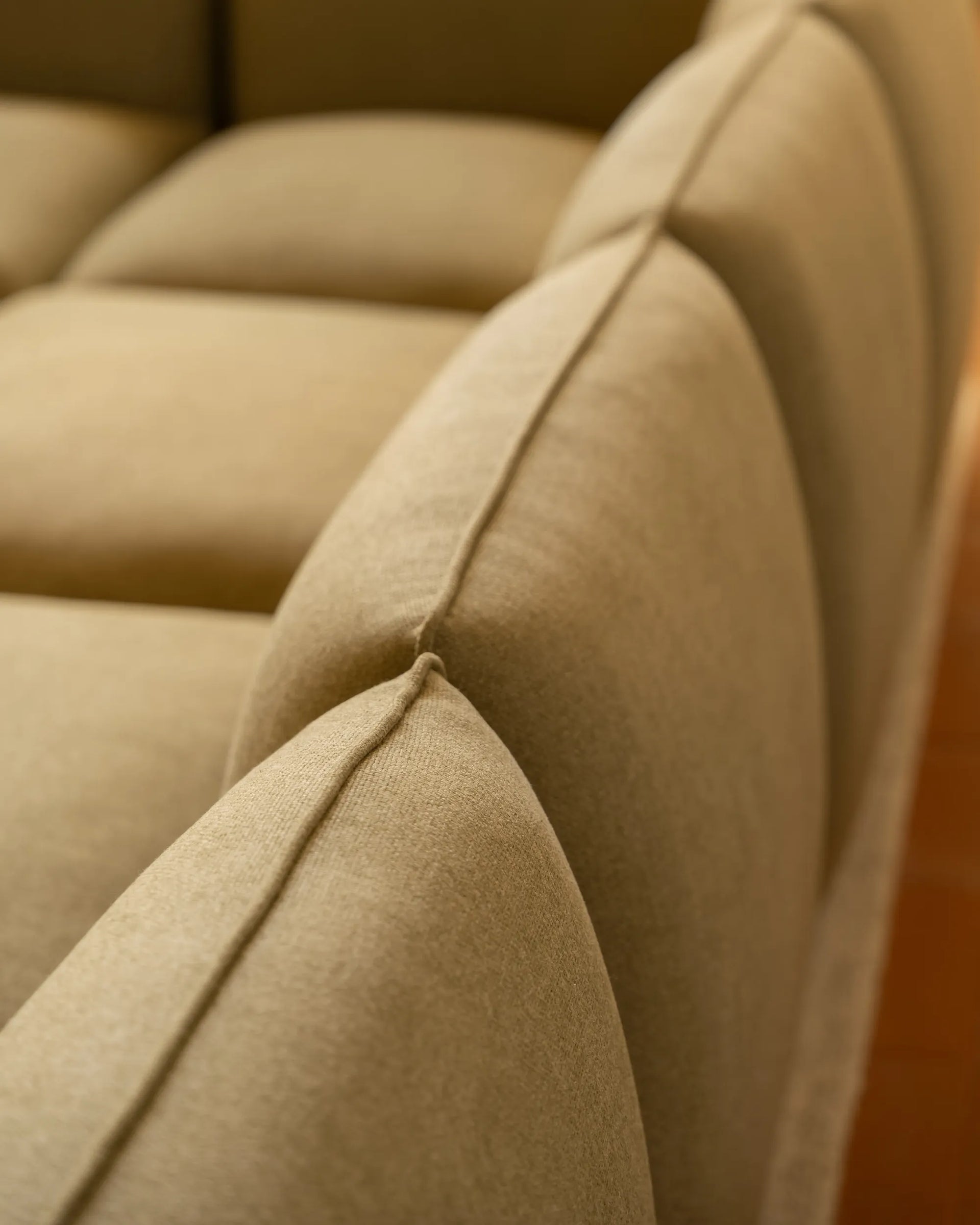 Muro 4 Seater Chaise Sofa - Fossil Eucalyptus