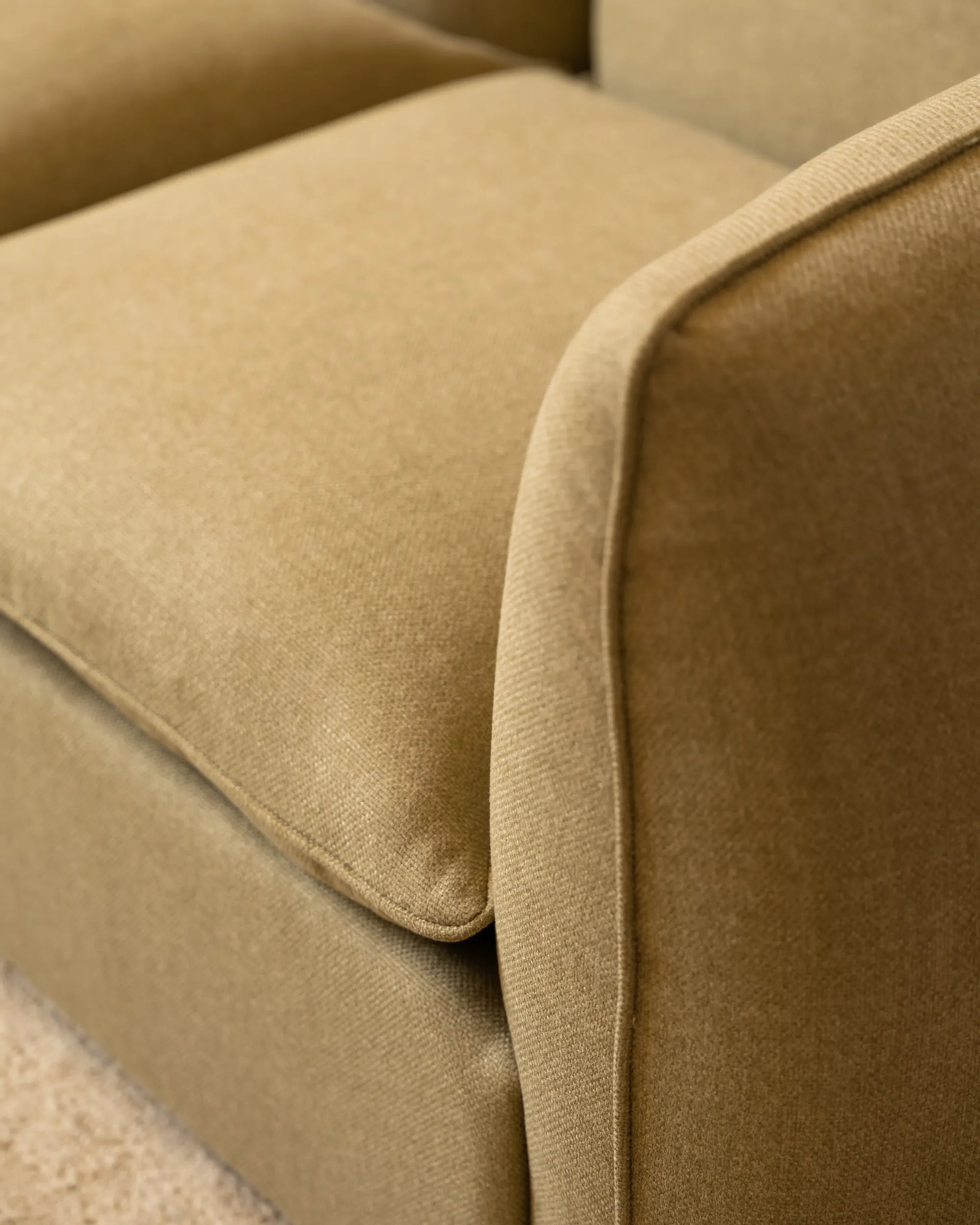 Muro 4 Seater Chaise Sofa - Fossil Eucalyptus