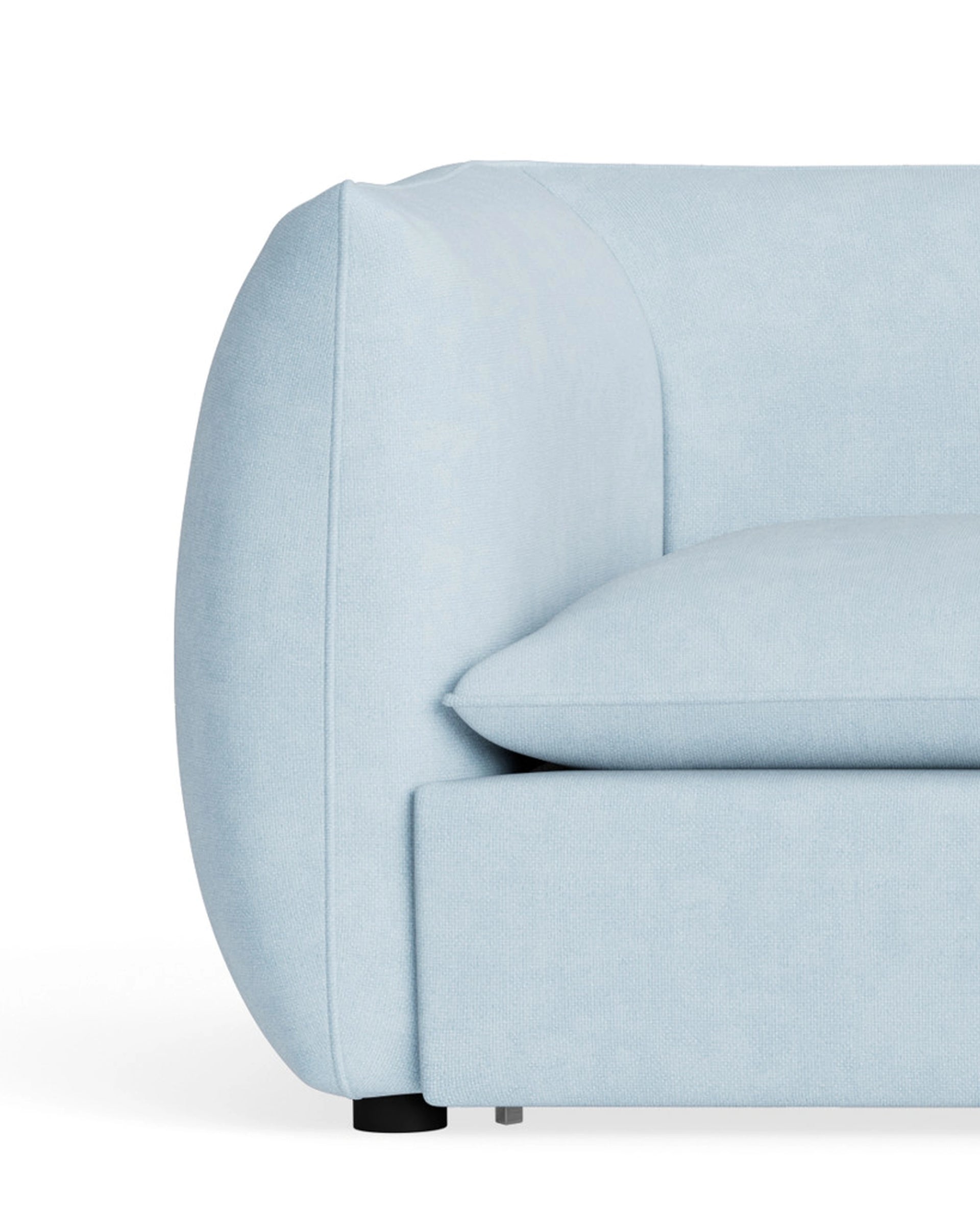 Muro 4 Seater Chaise Sofa - Fossil Powder Blue