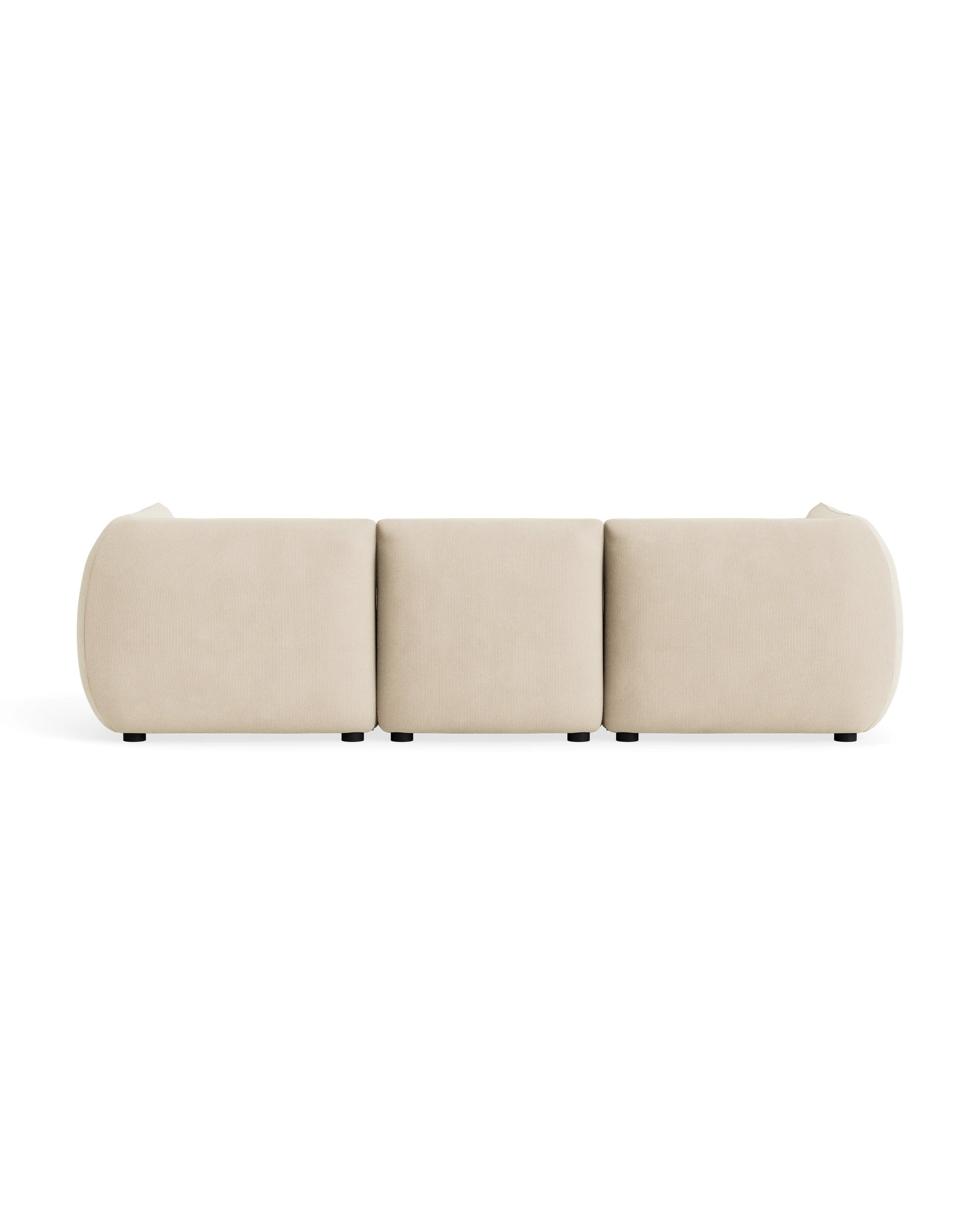 Muro 4 Seater Chaise Sofa - Corduroy Mist