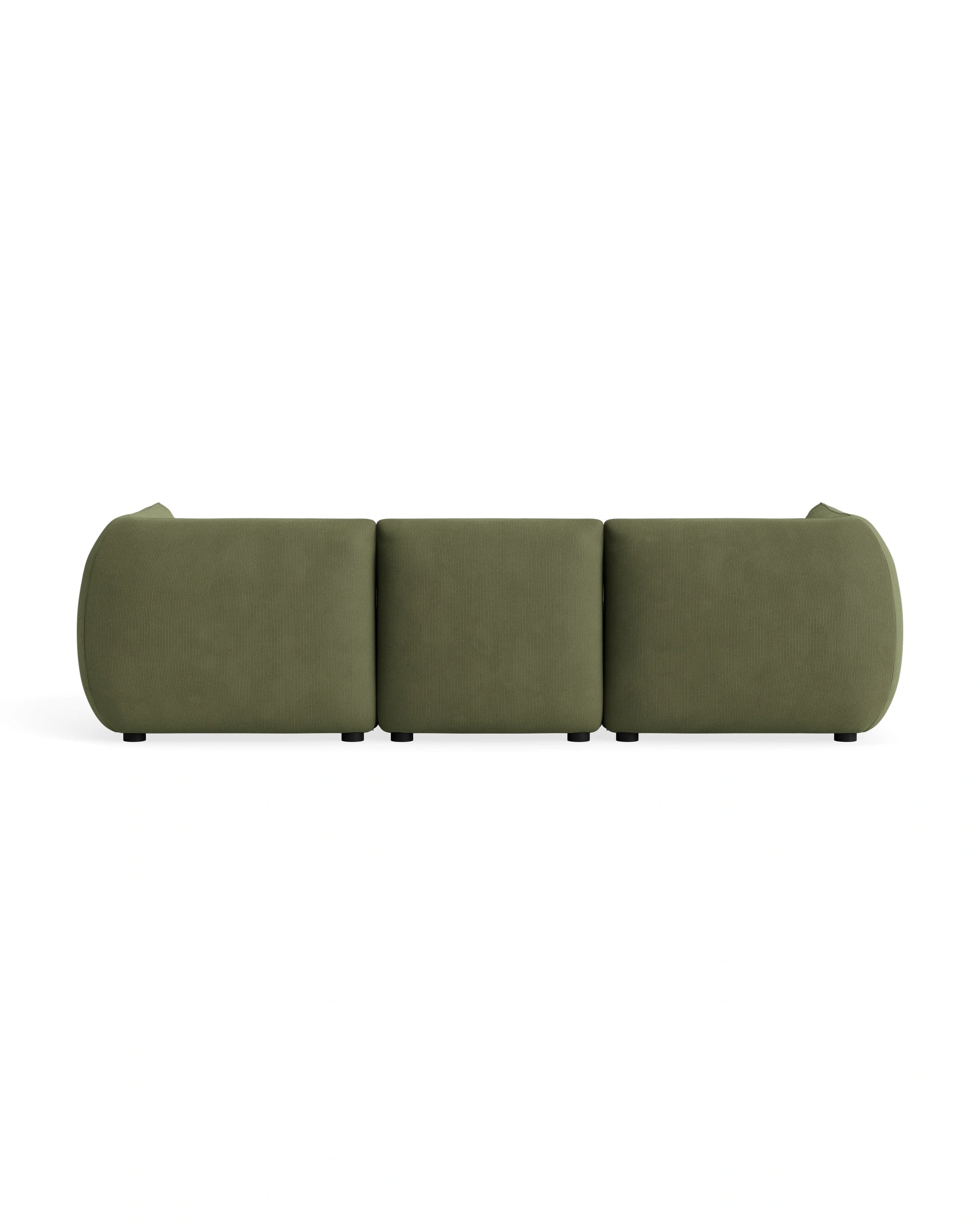 Muro 4 Seater Chaise Sofa - Corduroy Forest