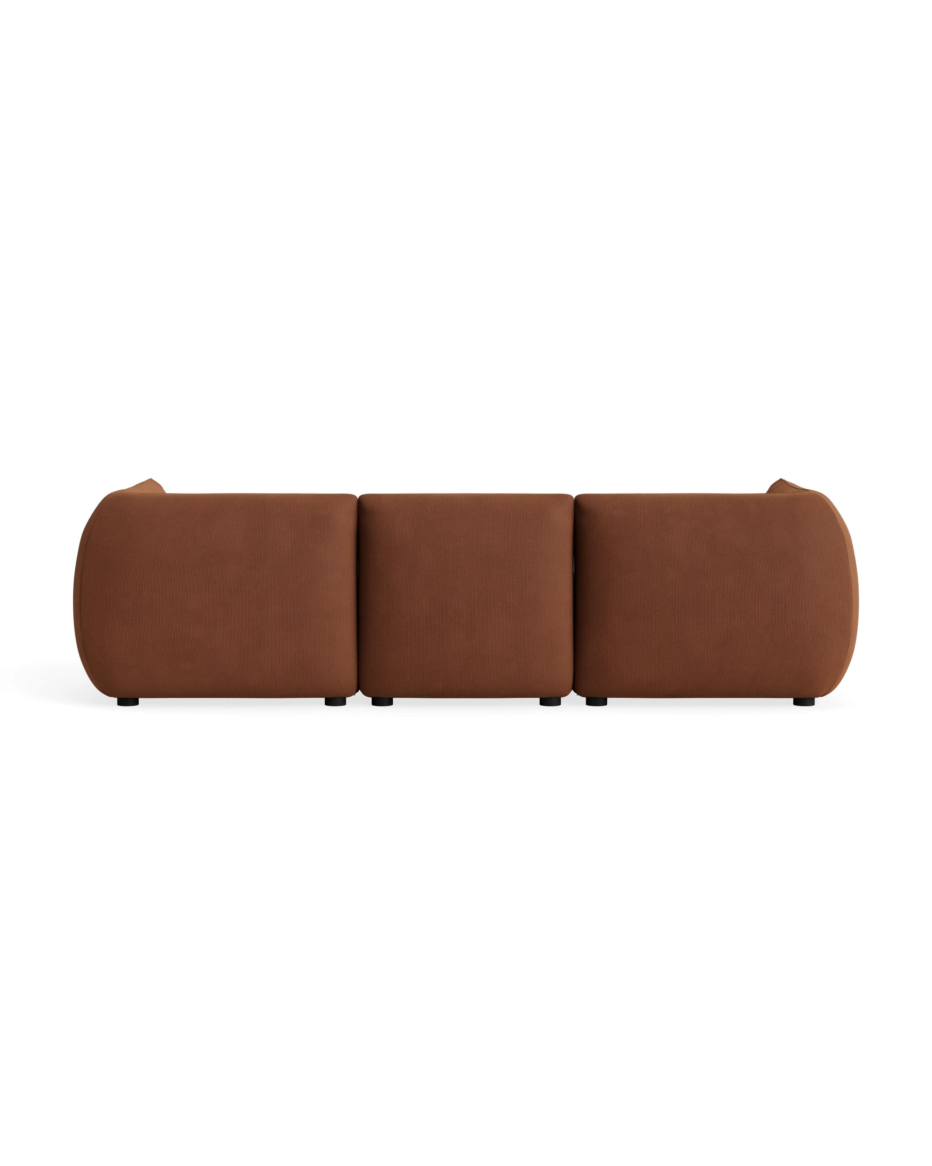 Muro 4 Seater Chaise Sofa - Corduroy Cocoa