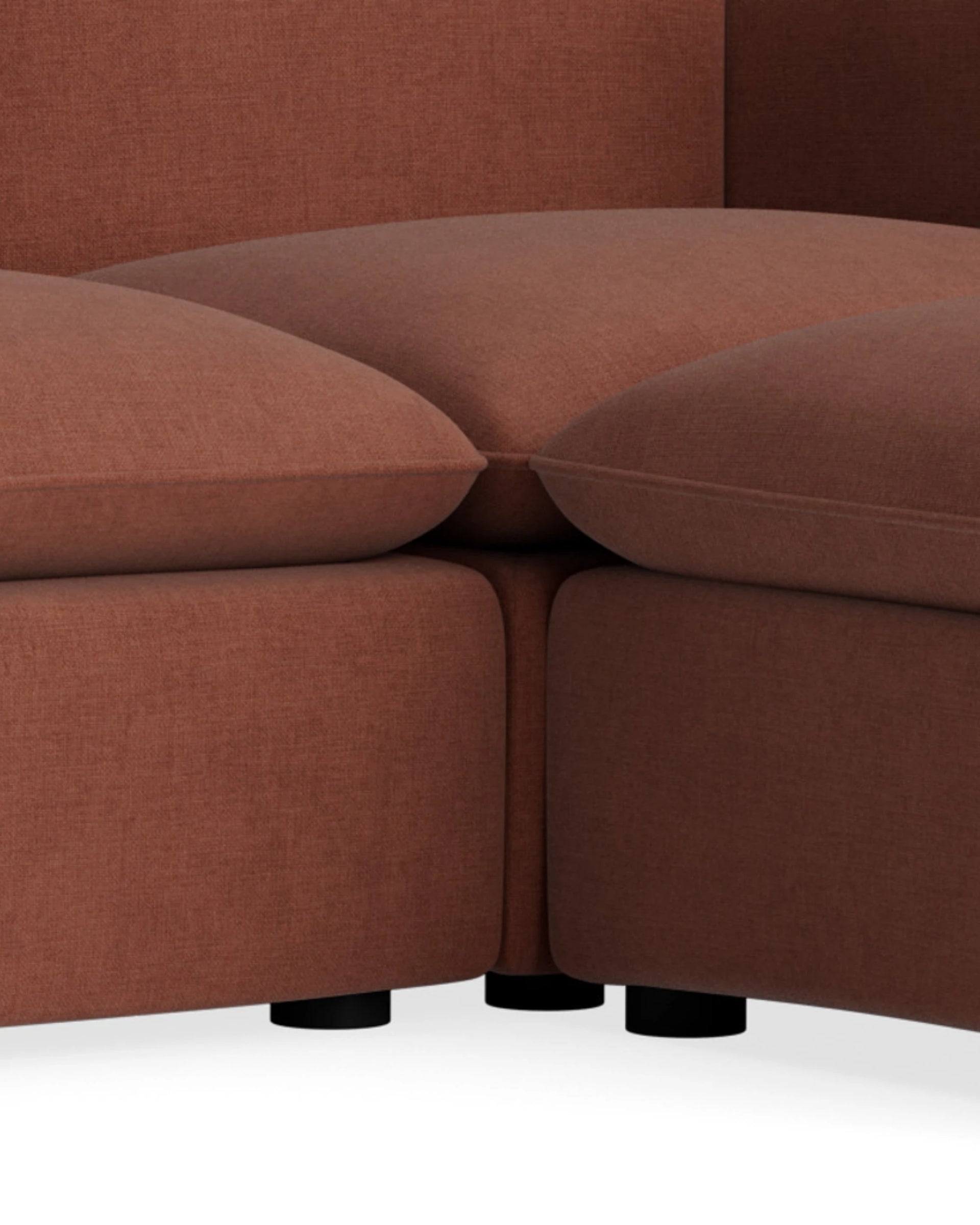 Muro 4 Seater Chaise Sofa - Silas Cherry