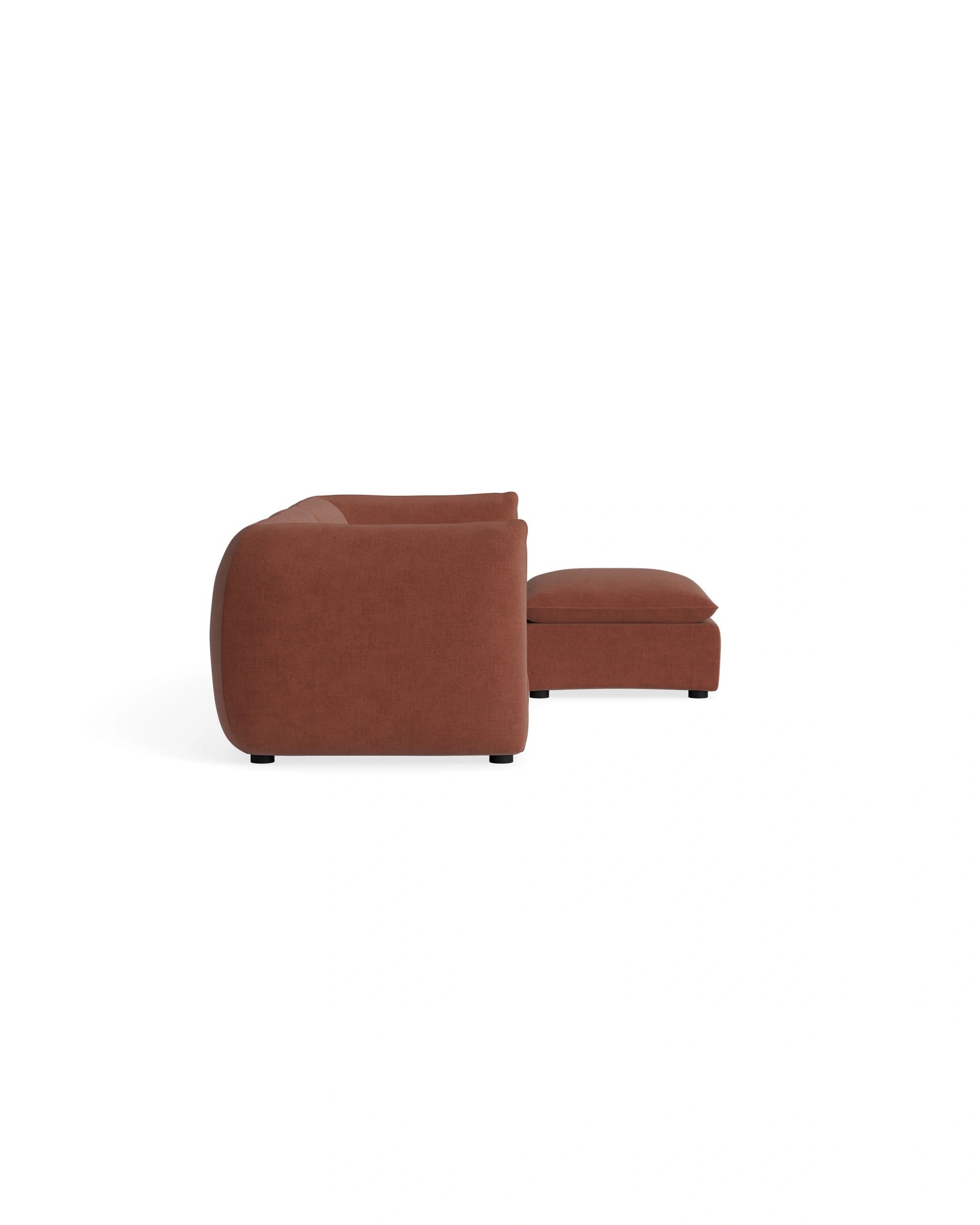 Muro 4 Seater Chaise Sofa - Silas Cherry