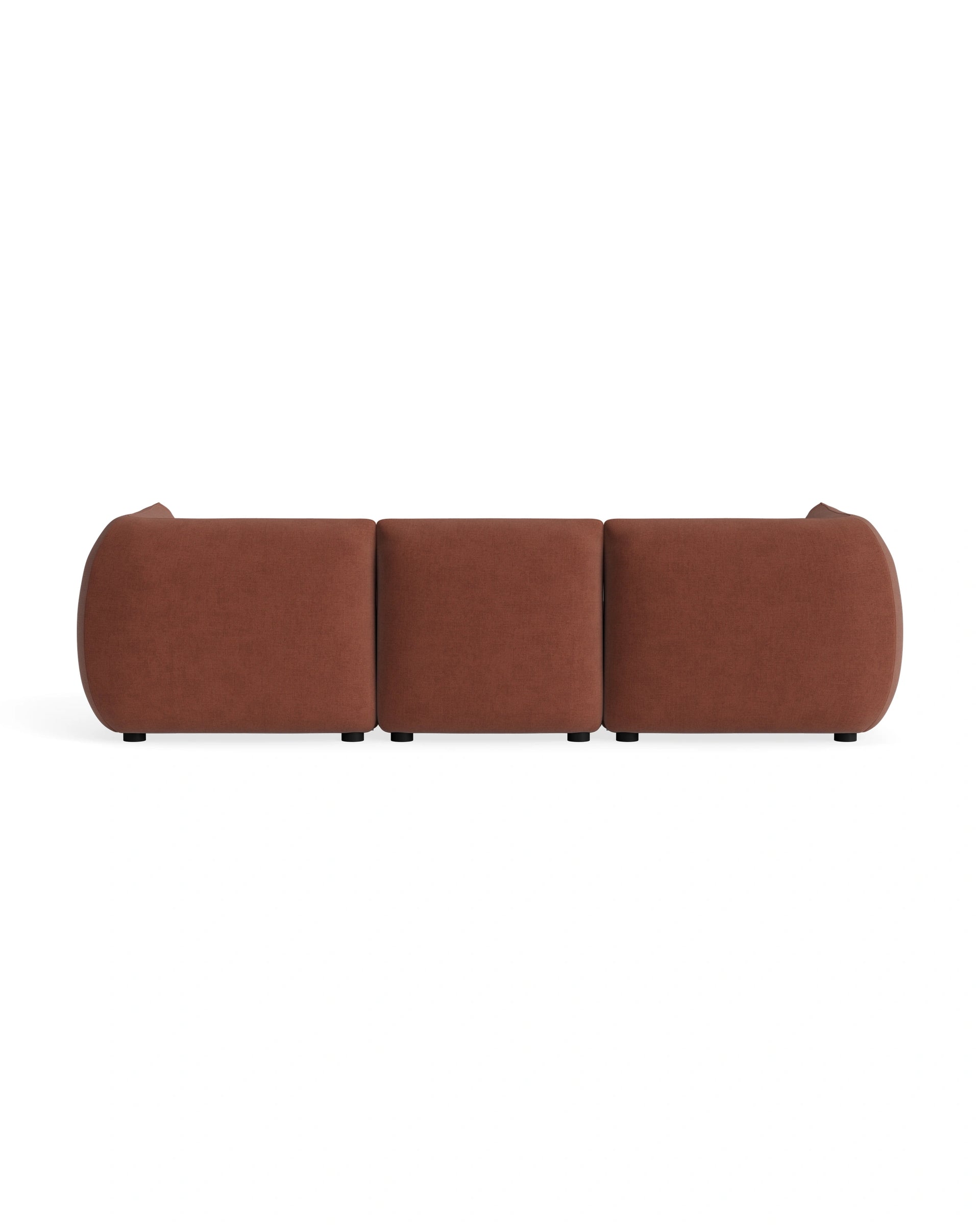 Muro 4 Seater Chaise Sofa - Silas Cherry