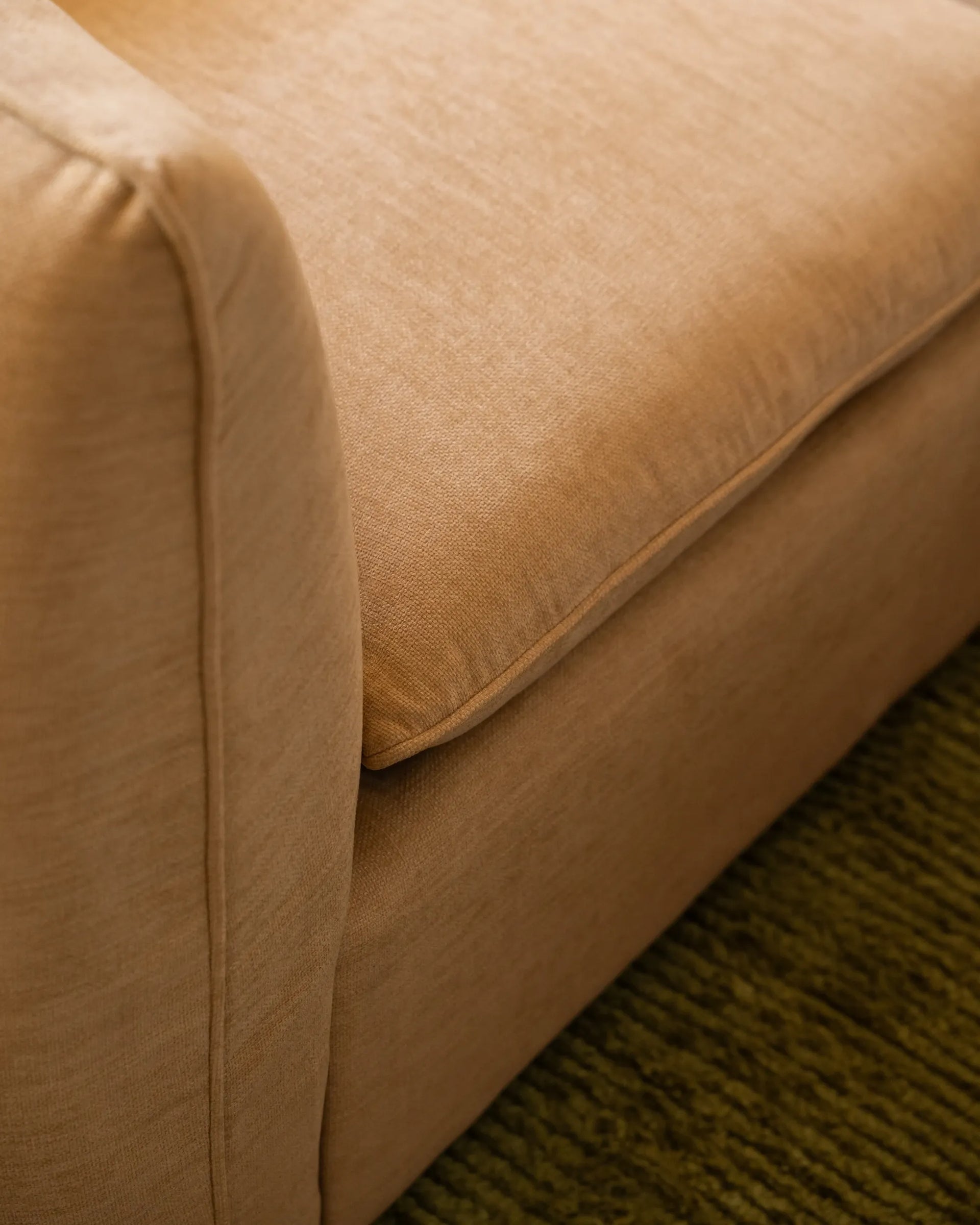 Muro 4 Seater Chaise Sofa - Silas Honey