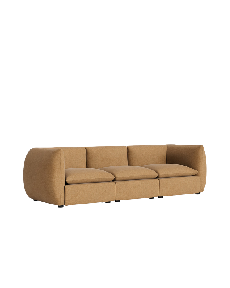 Muro 4 Seater Sofa - Fossil Fawn