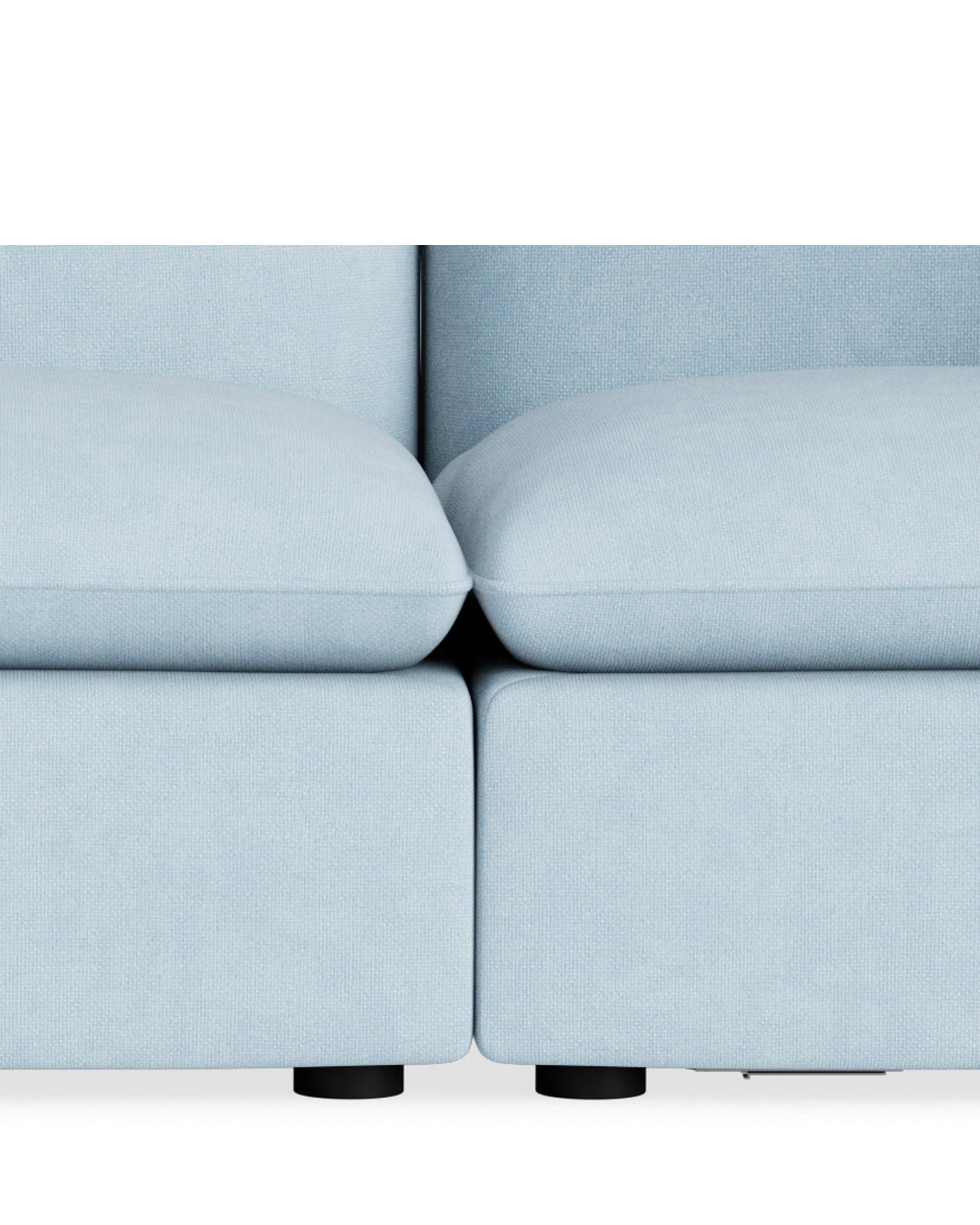 Muro 4 Seater Sofa - Fossil Powder Blue