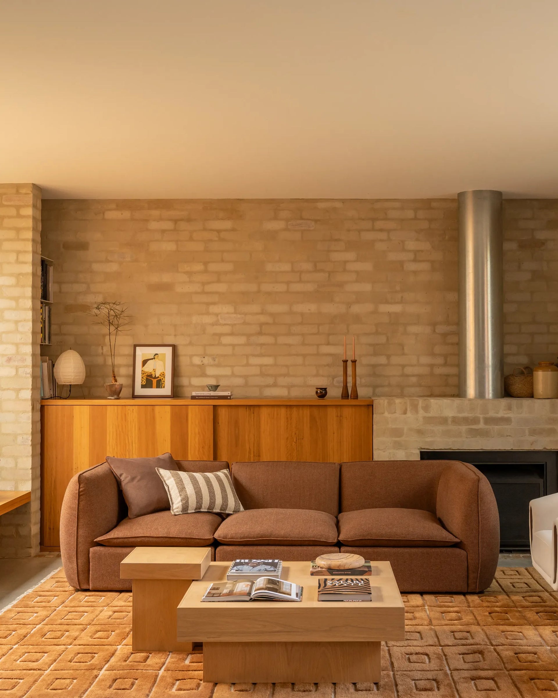 Muro 4 Seater Sofa - Fossil Chocolate