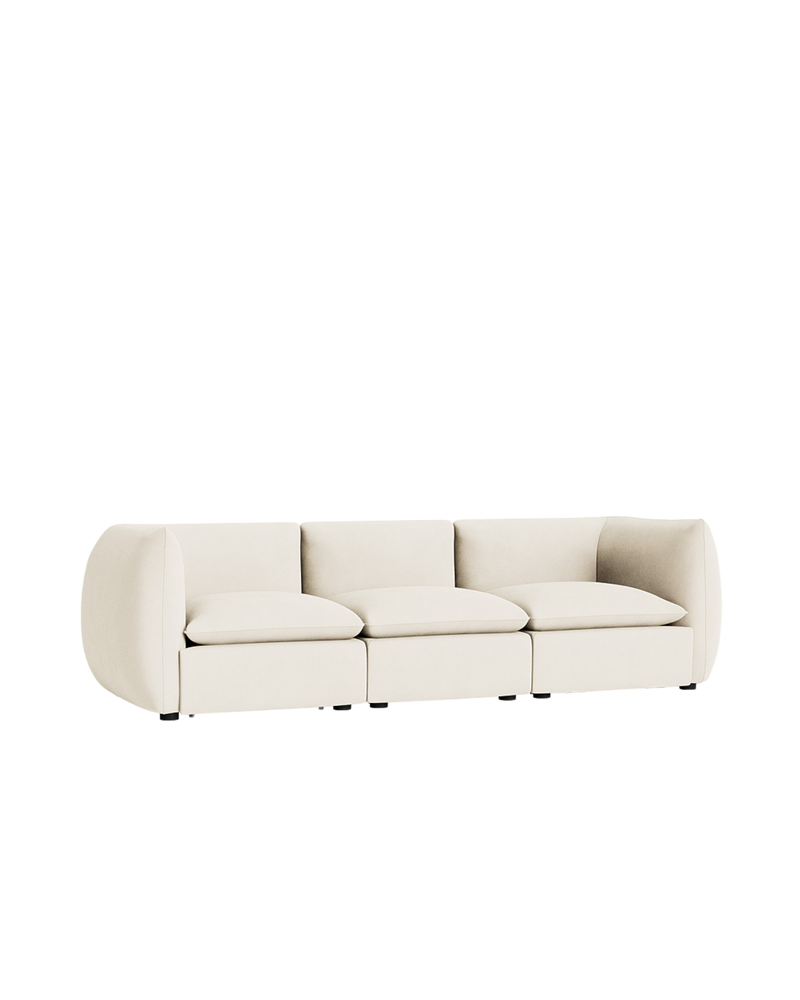 Muro 4 Seater Sofa - Corduroy Off White