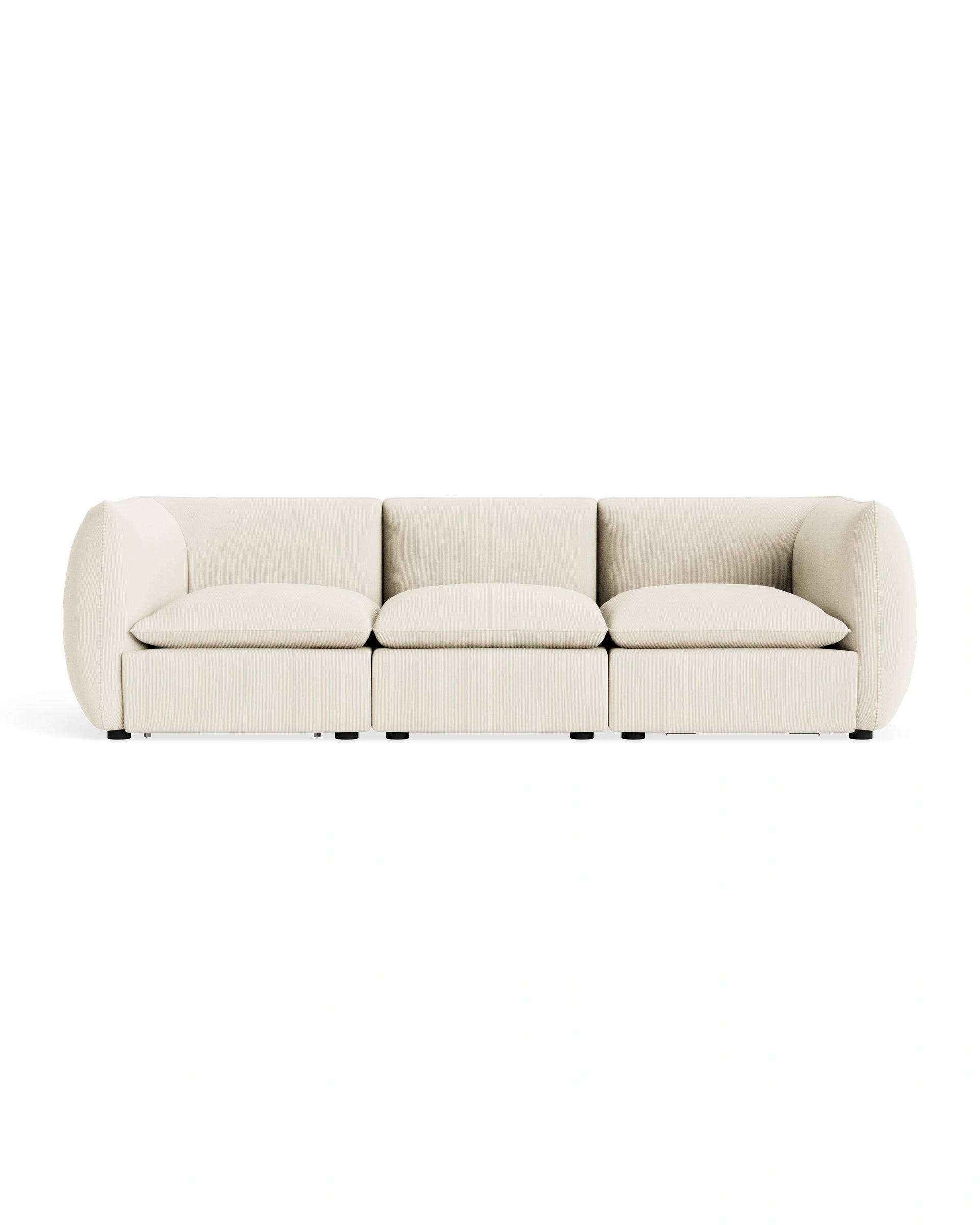 Muro 4 Seater Sofa - Corduroy Off White