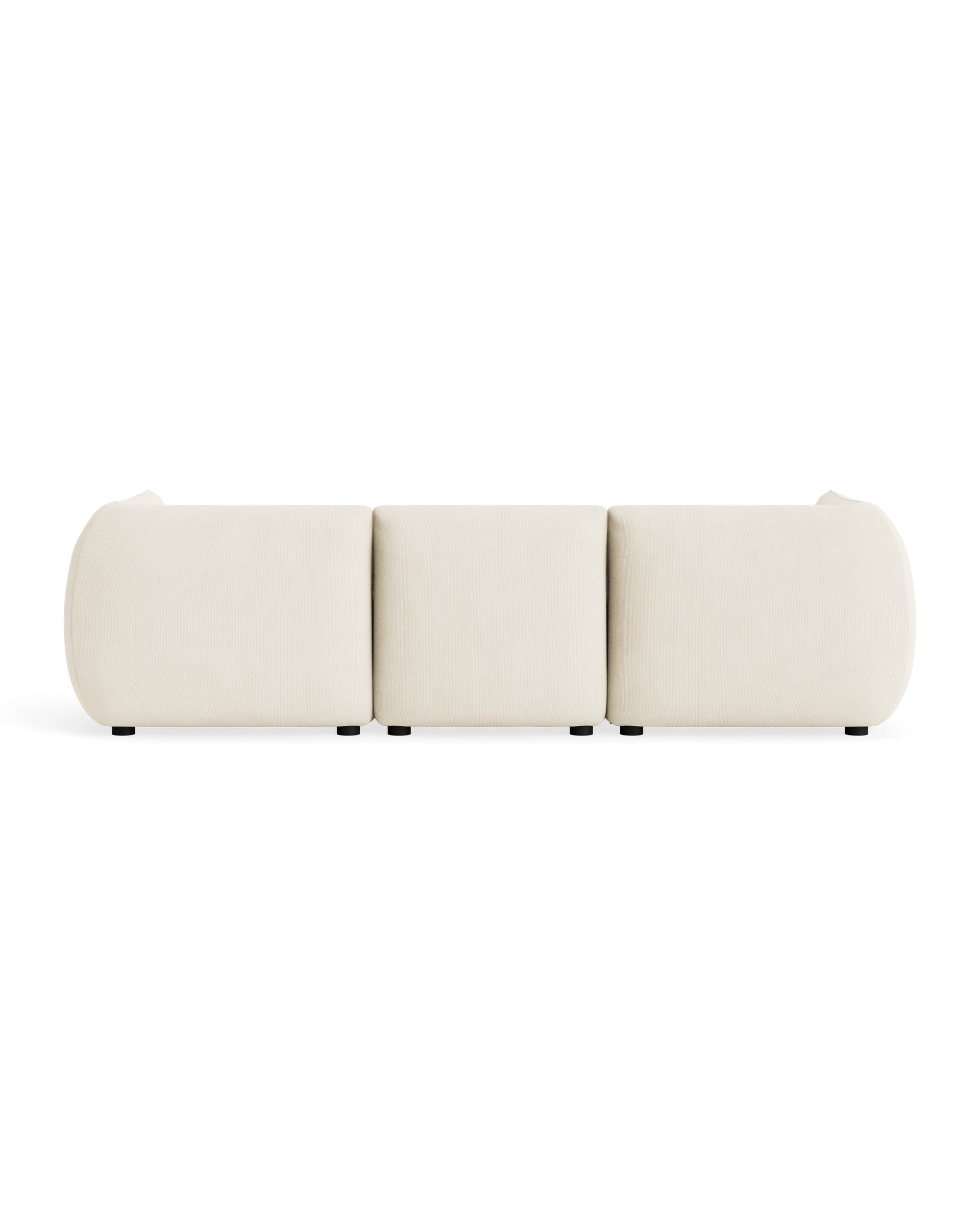 Muro 4 Seater Sofa - Corduroy Off White