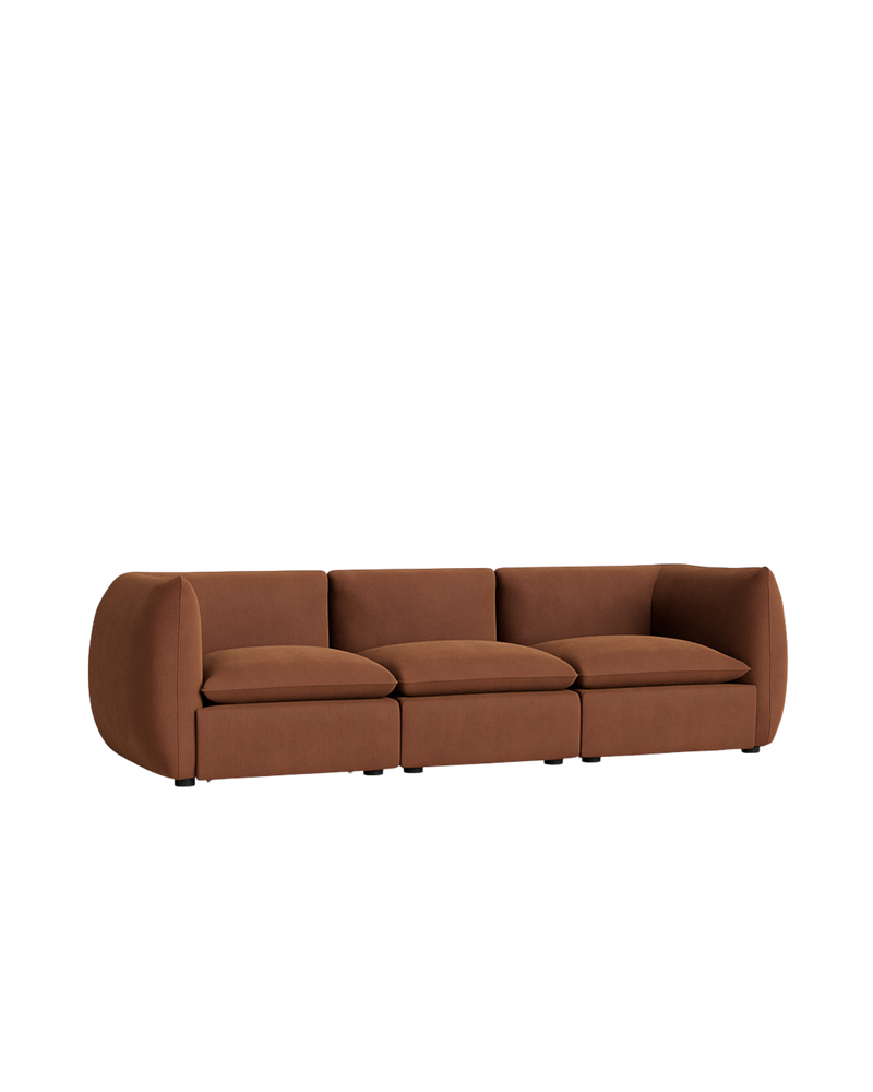 Muro 4 Seater Sofa - Corduroy Cocoa