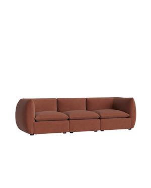 Muro 4 Seater Sofa - Silas Cherry
