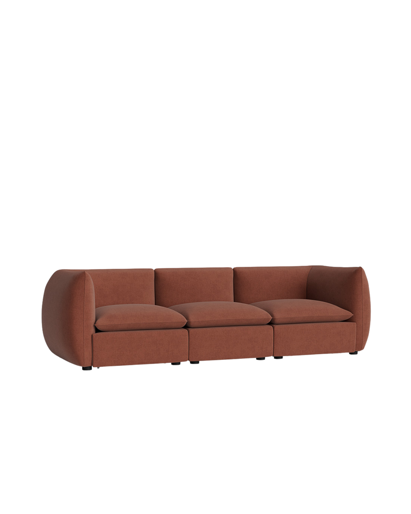 Muro 4 Seater Sofa - Silas Cherry