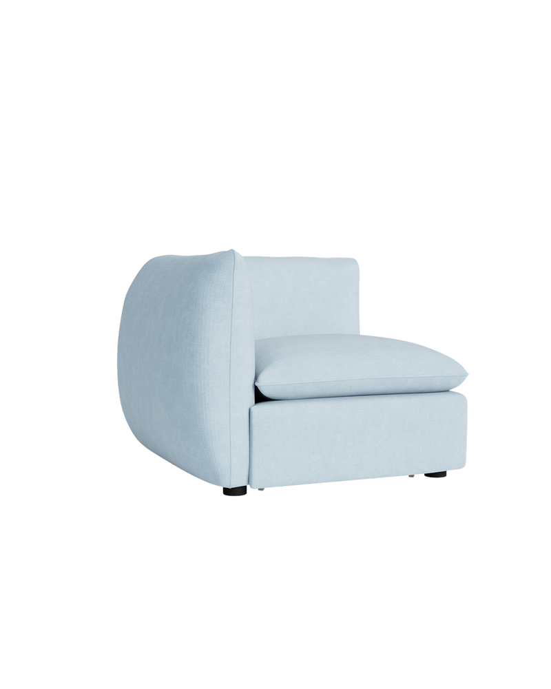 Muro Corner Sofa Module - Fossil Powder Blue