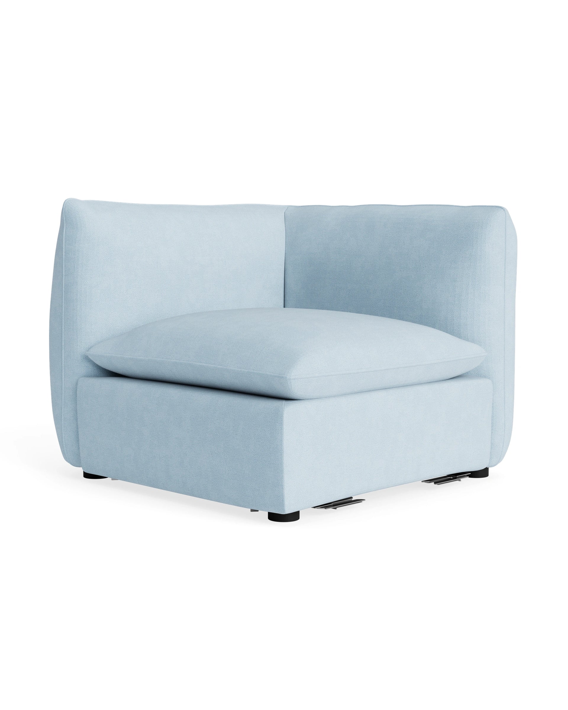 Muro Corner Sofa Module - Fossil Powder Blue